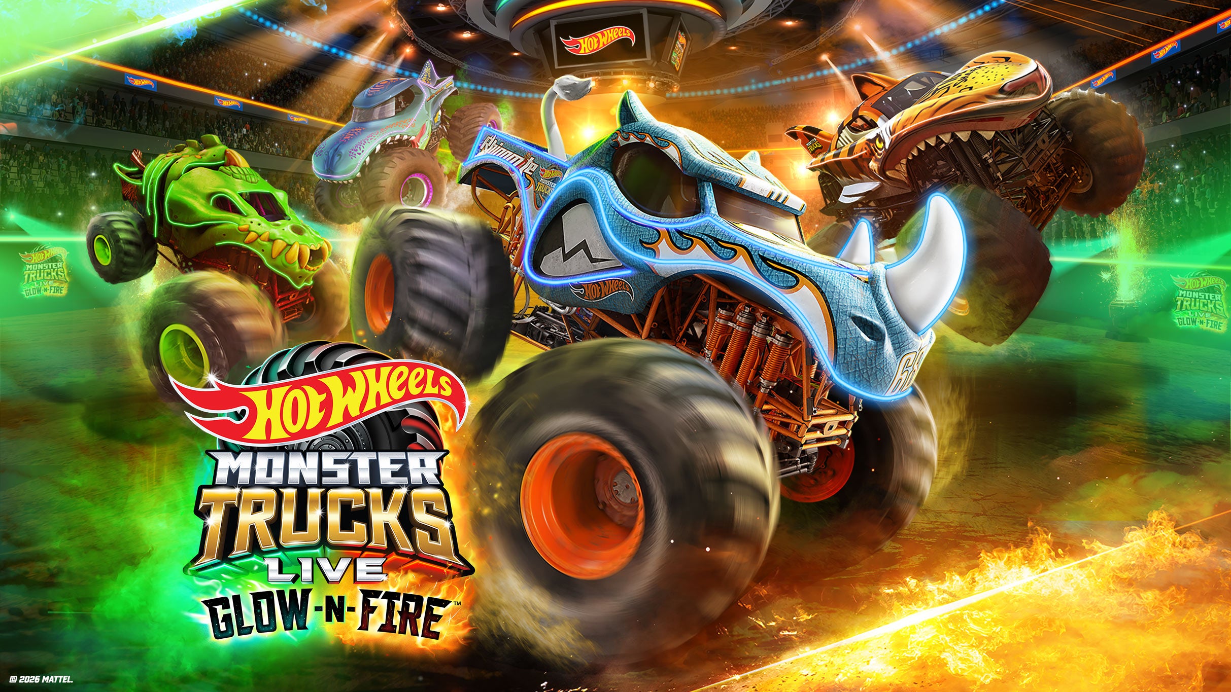 Hot Wheels Monster Trucks™ Live Glow-N-Fire at Sames Auto Arena – Laredo, TX