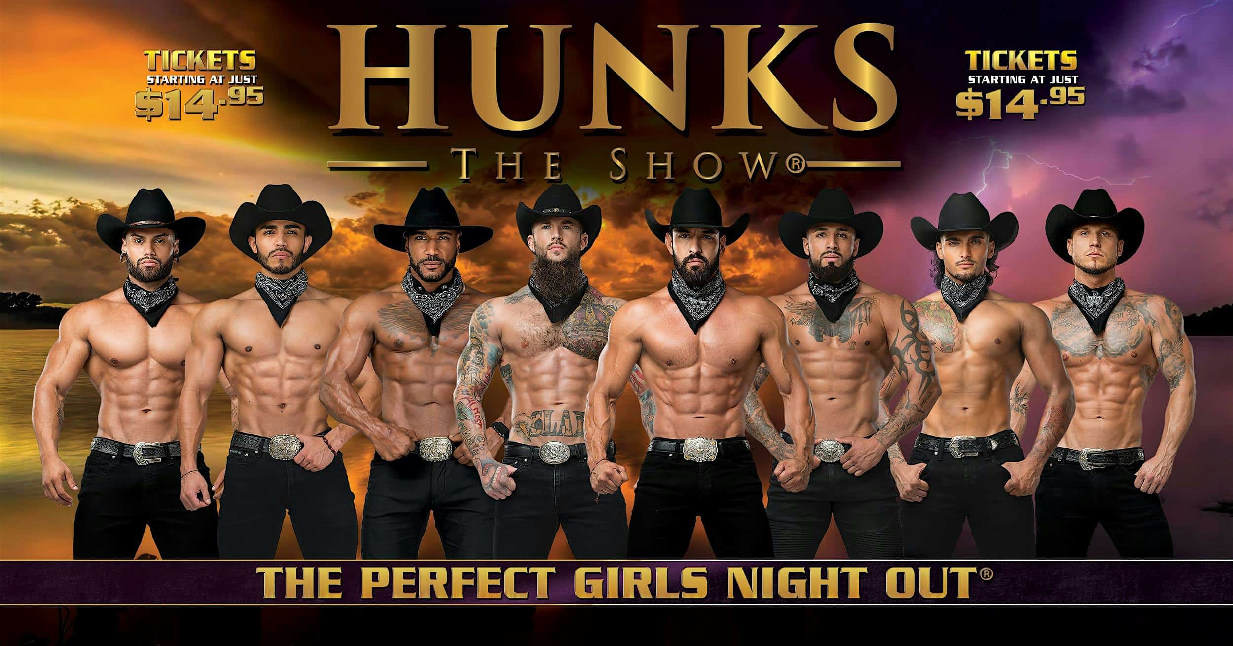 HUNKS The Show at Dirty Bourbon Dancehall (Albuquerque, NM) 03/01/26 at The Dirty Bourbon Dancehall – Albuquerque, NM