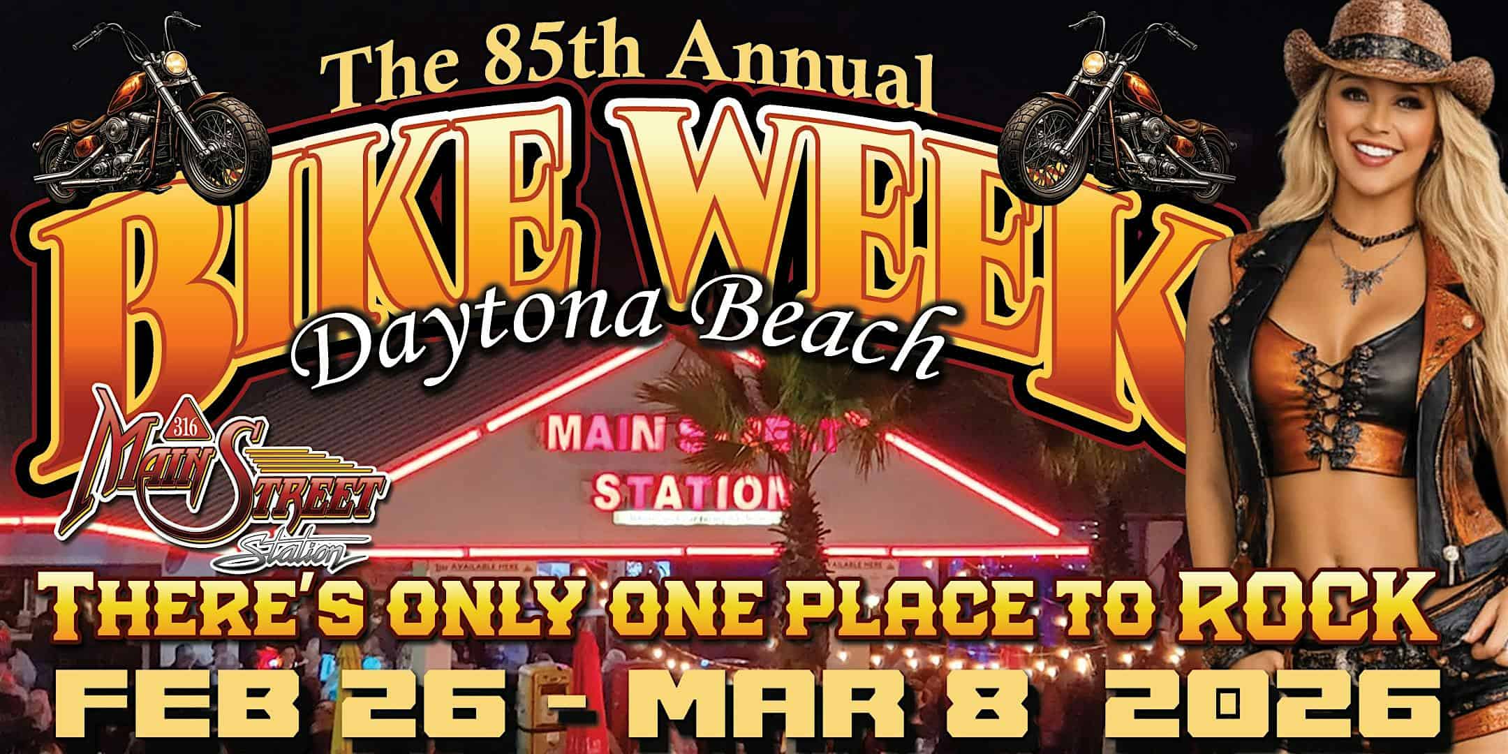 DAY 5- Bike Week featuring Blandini at Main Street Station at Main Street Station Authentic Garage Bar & Music Venue – Daytona Beach, FL
