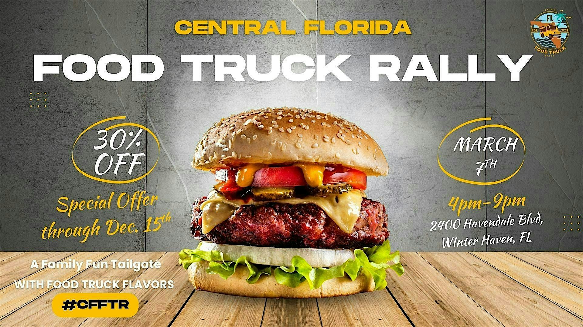 Central Florida Food Truck Rally (Day 1s of the Rally Special) at Boys & Girls Clubs of Polk County, George Jenkins Memorial Unit – Winter Haven, FL