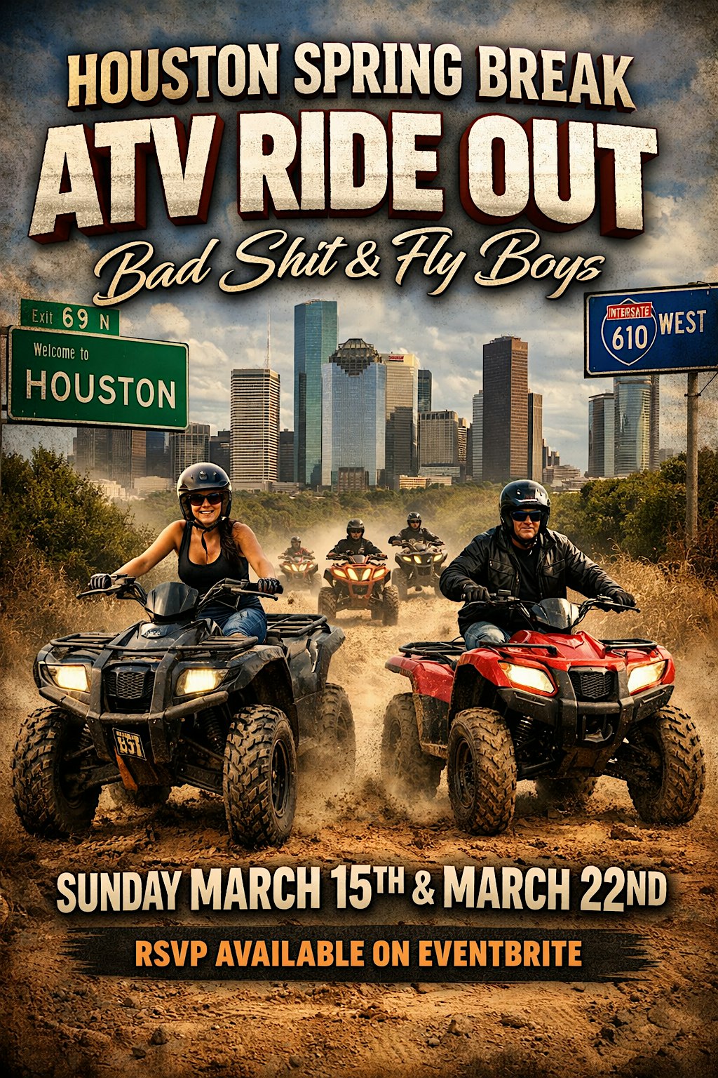 Spring Break Atv Ride Out at 19505 Crosby Fwy – Houston, TX