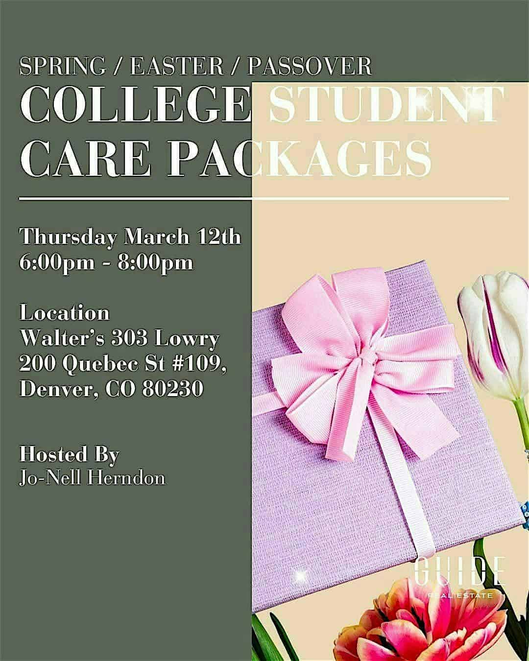 College Student Care Packages: Spring / Easter / Passover at Walter’s303 Pizzeria & Publik House | Lowry – Denver, CO