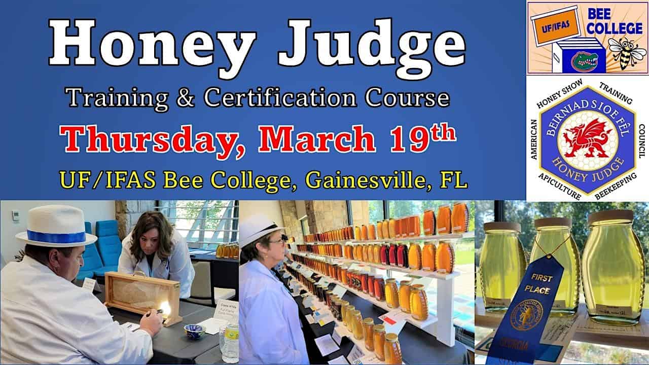 2026 Honey Judge Training & Certification, FLORIDA (Levels 1-3) at UF/IFAS Honey Bee Research and Extension Laboratory – Gainesville, FL