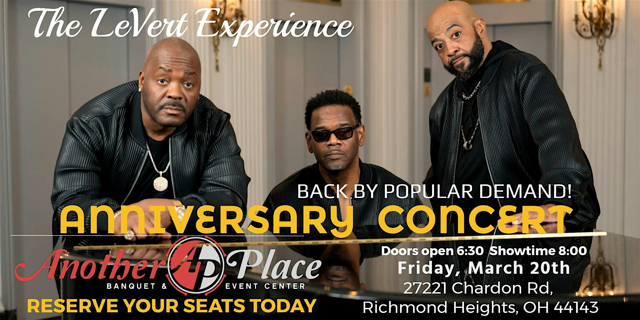 The LeVert Experience 40 Year Anniversary Concert at Another Place Banquet and Event Center – Richmond Heights, OH