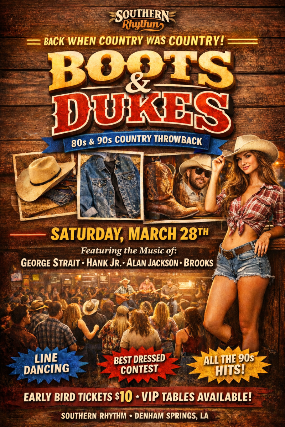 Boot & Dukes at Southern Rhythm Venue & Entertainment – Denham Springs, LA