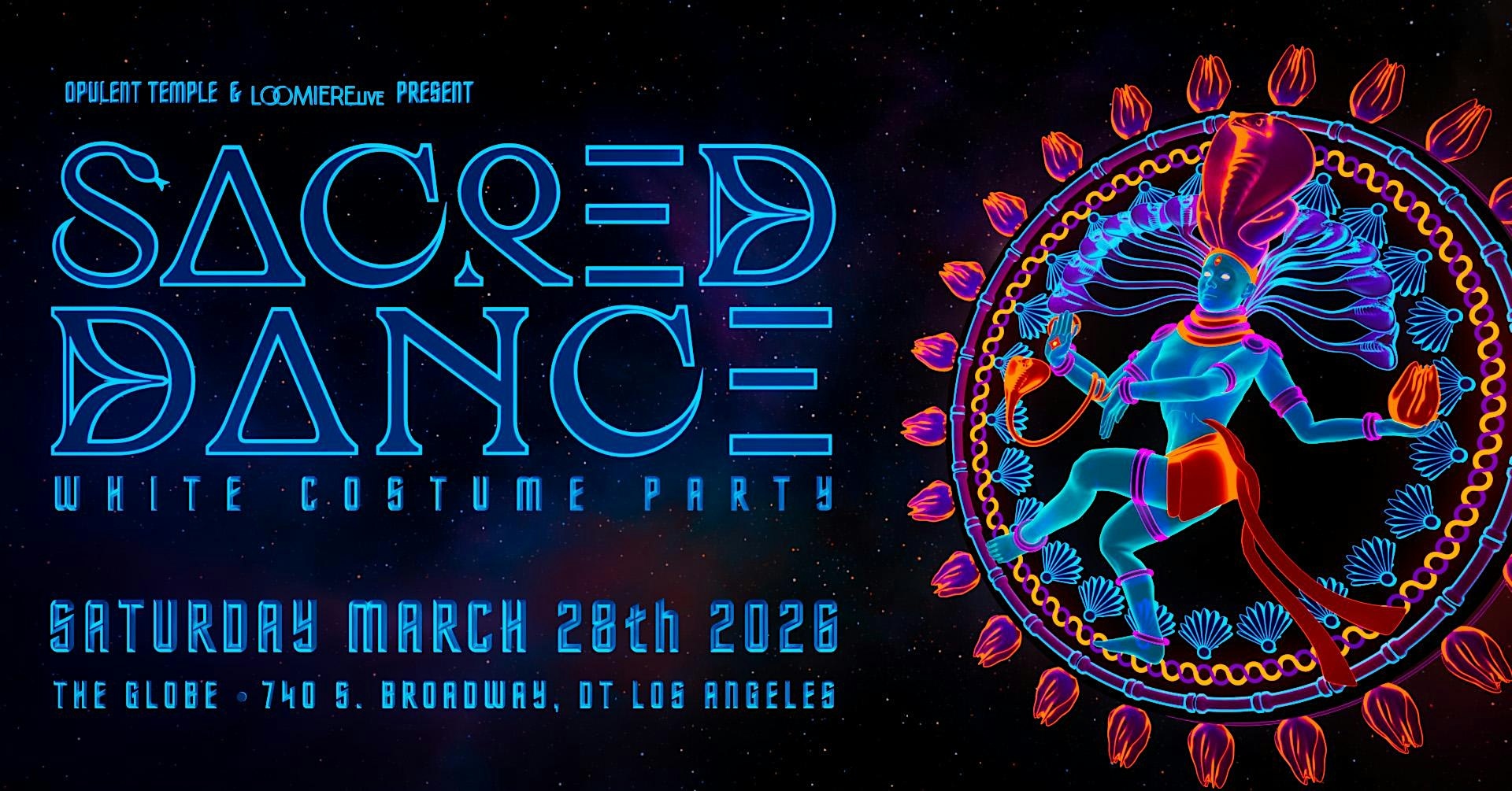 Opulent Temple in L.A.: Sacred Dance “white costume party” at Globe Theatre at Globe Theatre Los Angeles – Los Angeles, CA