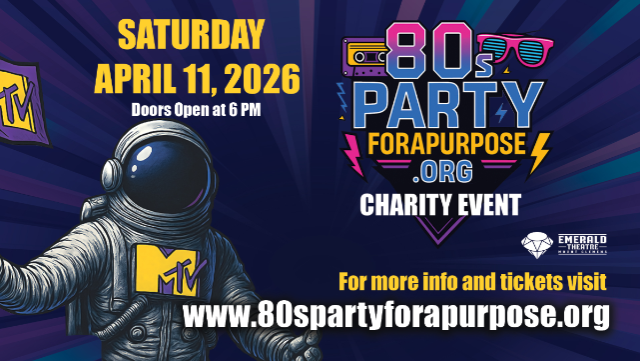 80s Party 4a Purpose Charity Event at Emerald Theatre – Mount Clemens, MI