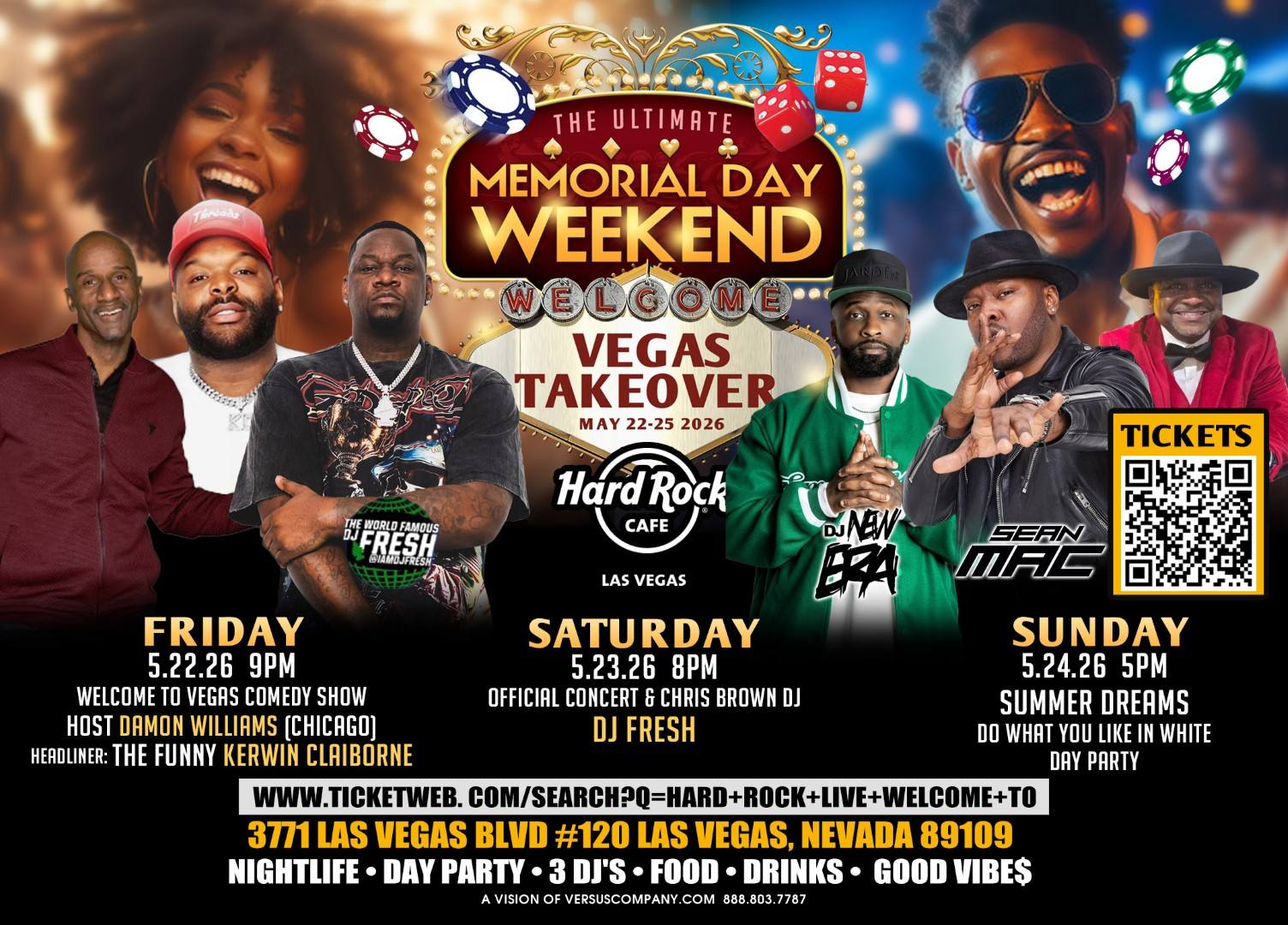 Memorial Day Takeover Lineup - Las Vegas, NV