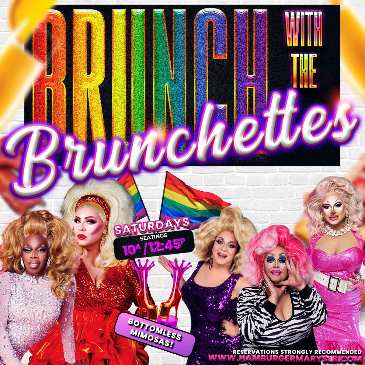 Drag Show – “Saturday Drag Brunch” @ Hamburger Mary’s Long Beach at – Long Beach, CA