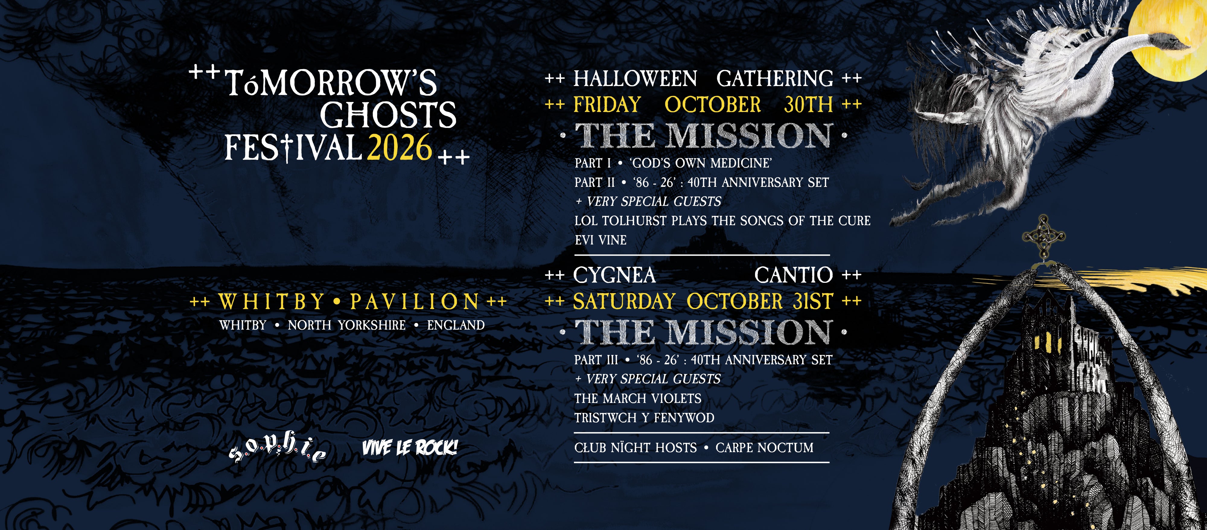 Tomorrow’s Ghosts Festival: 2026 Halloween Gathering – Friday Ticket at Whitby Pavilion Northern Lights Suite – Whitby, United Kingdom