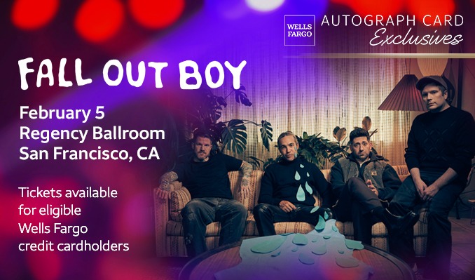 2026 Super Bowl Event: Fall Out Boy Super Bowl Concert at the Regency Ballroom – San Francisco, CA