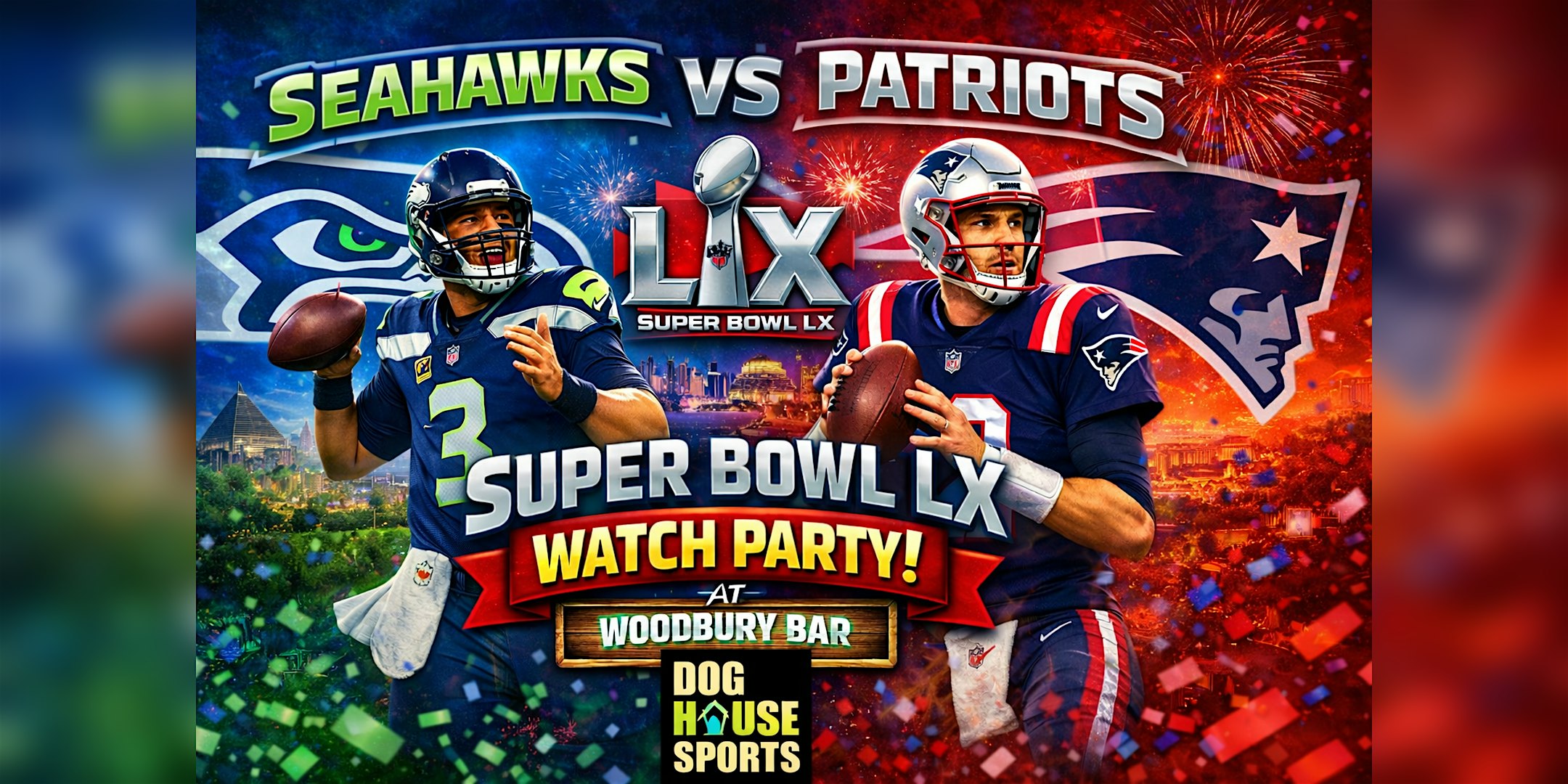 2026 Super Bowl Event: Super Bowl LX Watch Party at Woodbury featuring Dog House Sports at Woodbury – San Francisco, CA