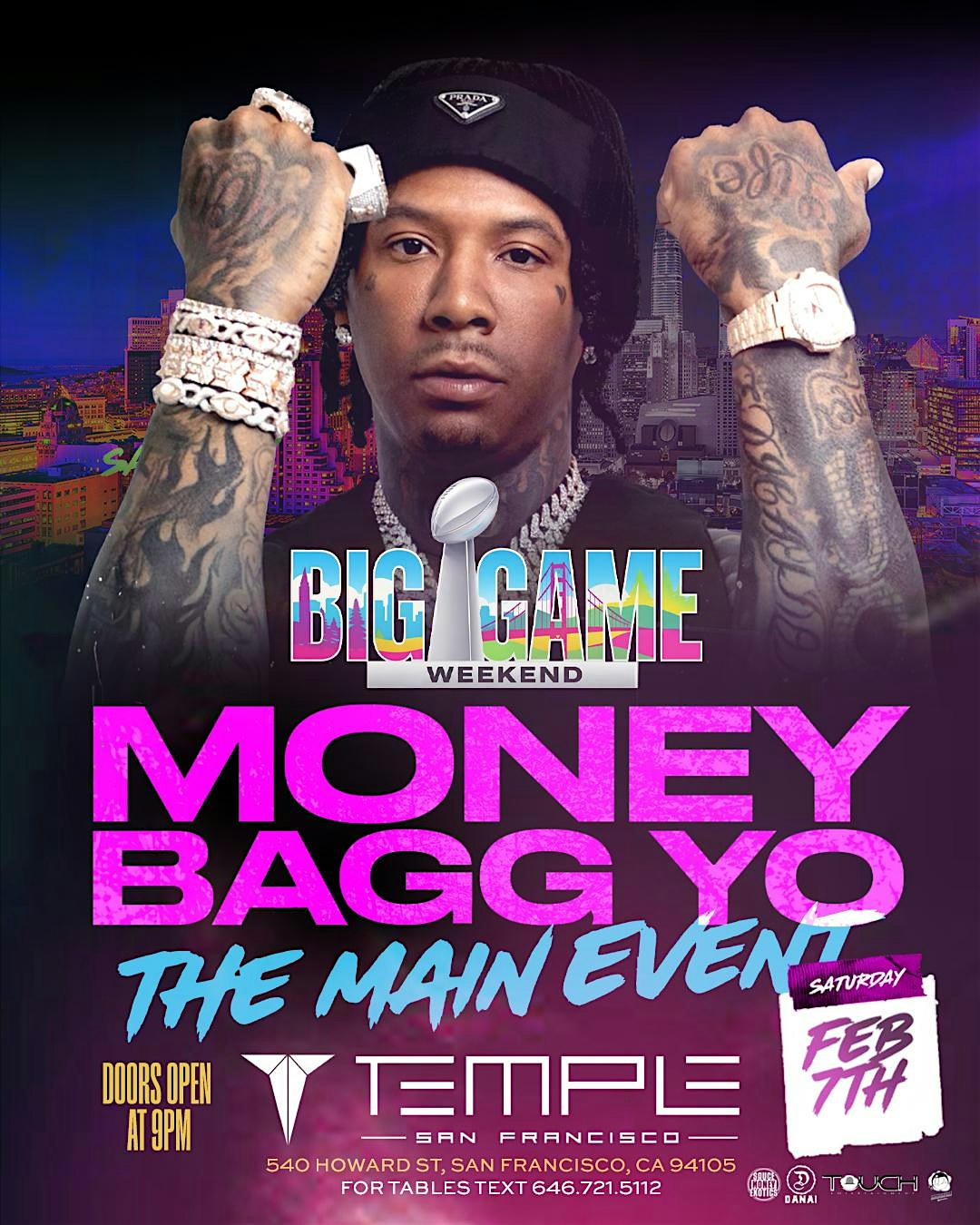2026 Super Bowl Event: MONEY BAGG YO “The Main Event” (BIG GAME WEEKEND!) at Temple Nightclub San Francisco – San Francisco, CA