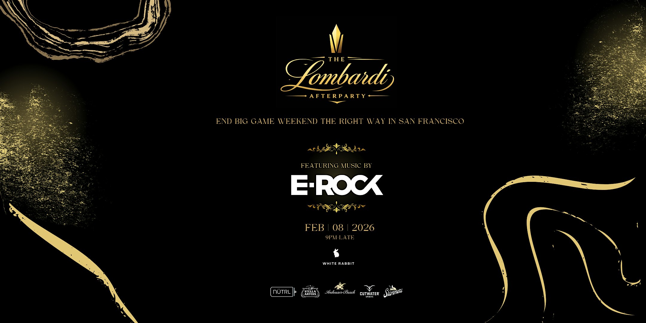 2026 Super Bowl Event: The Lombardi Afterparty feat. DJ Erock at White Rabbit Bar – San Francisco, CA