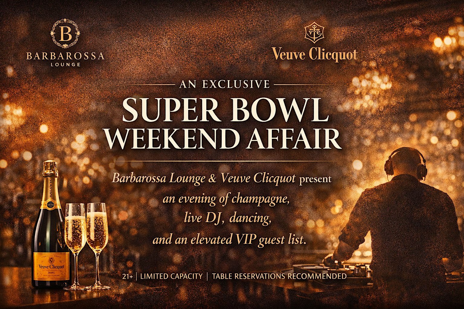 2026 Super Bowl Event: Exclusive Super Bowl Weekend Party @ Barbarossa Lounge at Barbarossa Lounge – San Francisco, CA