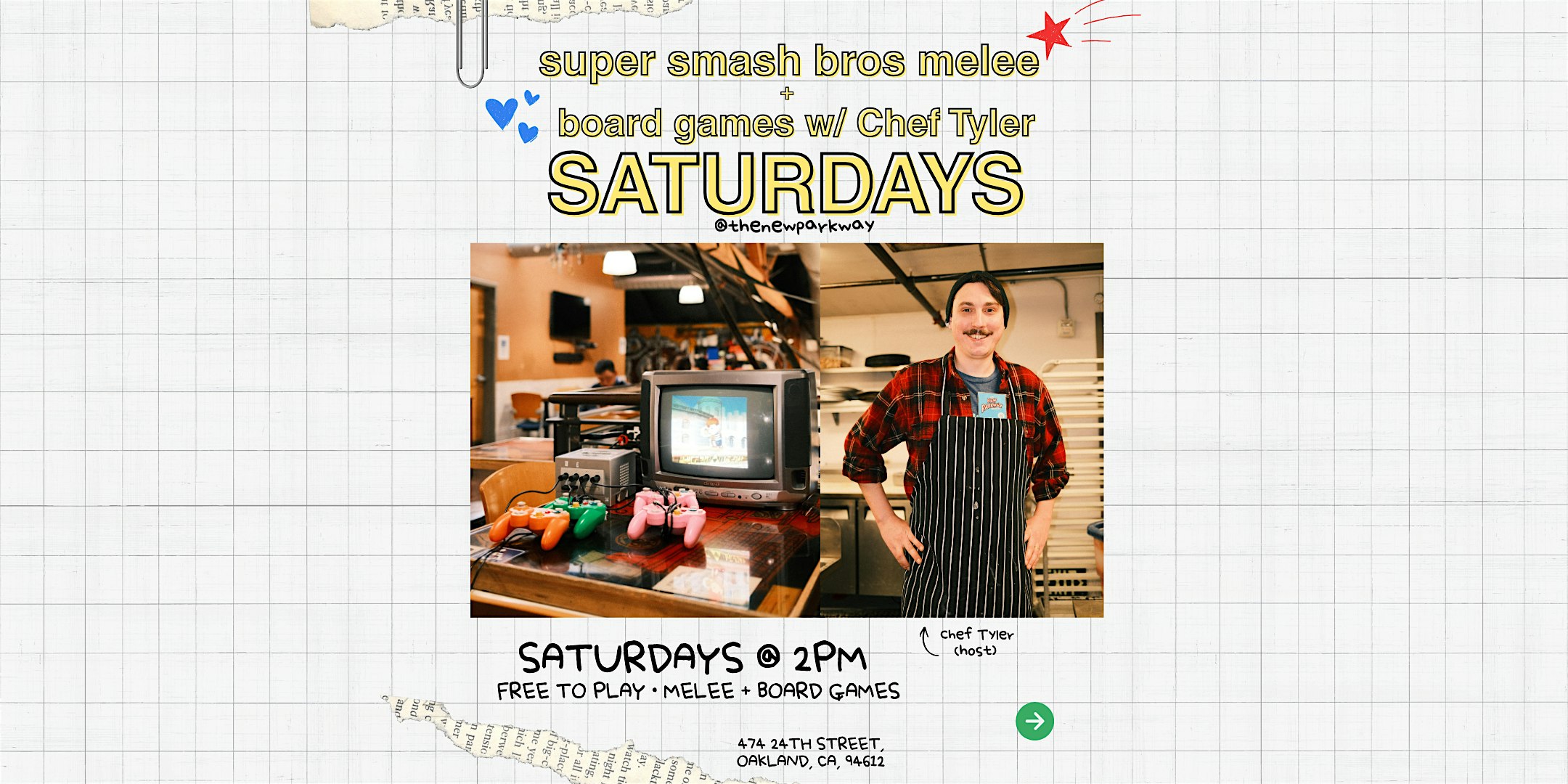 2026 Super Bowl Event: FREE SUPER SMASH BROS MELEE + BOARD GAMES @ The New Parkway Theater at The New Parkway Theater – Oakland, CA