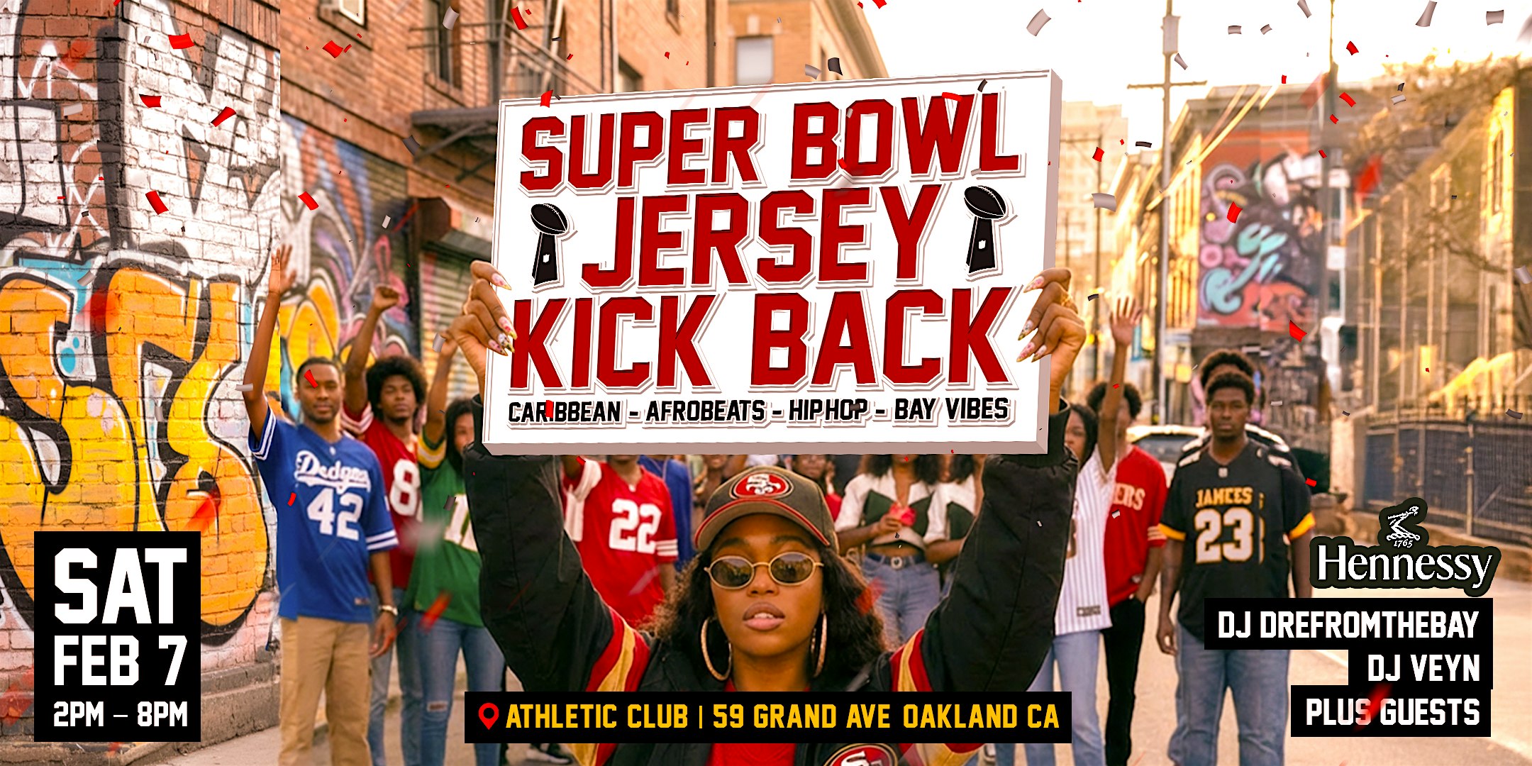 2026 Super Bowl Event: Super Bowl Jersey Kickback Caribbean x R&B x Hiphop x Afrobeats at The Athletic Club Oakland – Oakland, CA