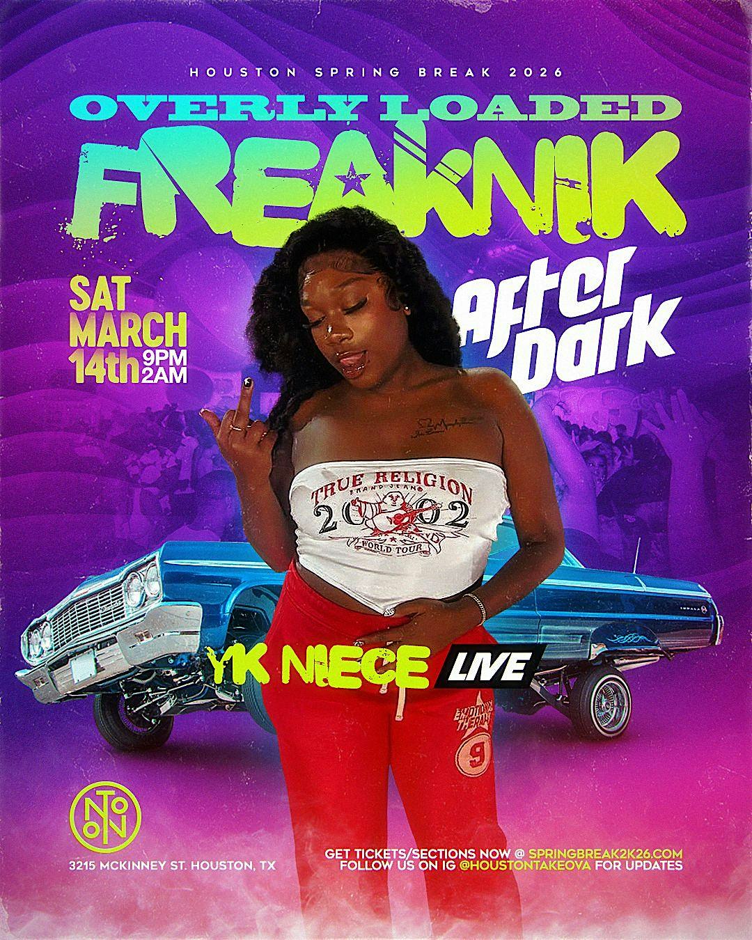 Houston Spring Break 2026 FREAKNIK AFTER DARK at NOTO Houston – Houston, TX