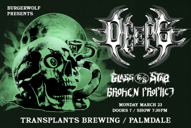 FREE SHOW: DEEP 6 / GLASS STAB / BROKEN PROPHET at Transplants Brewing Company – Palmdale, CA