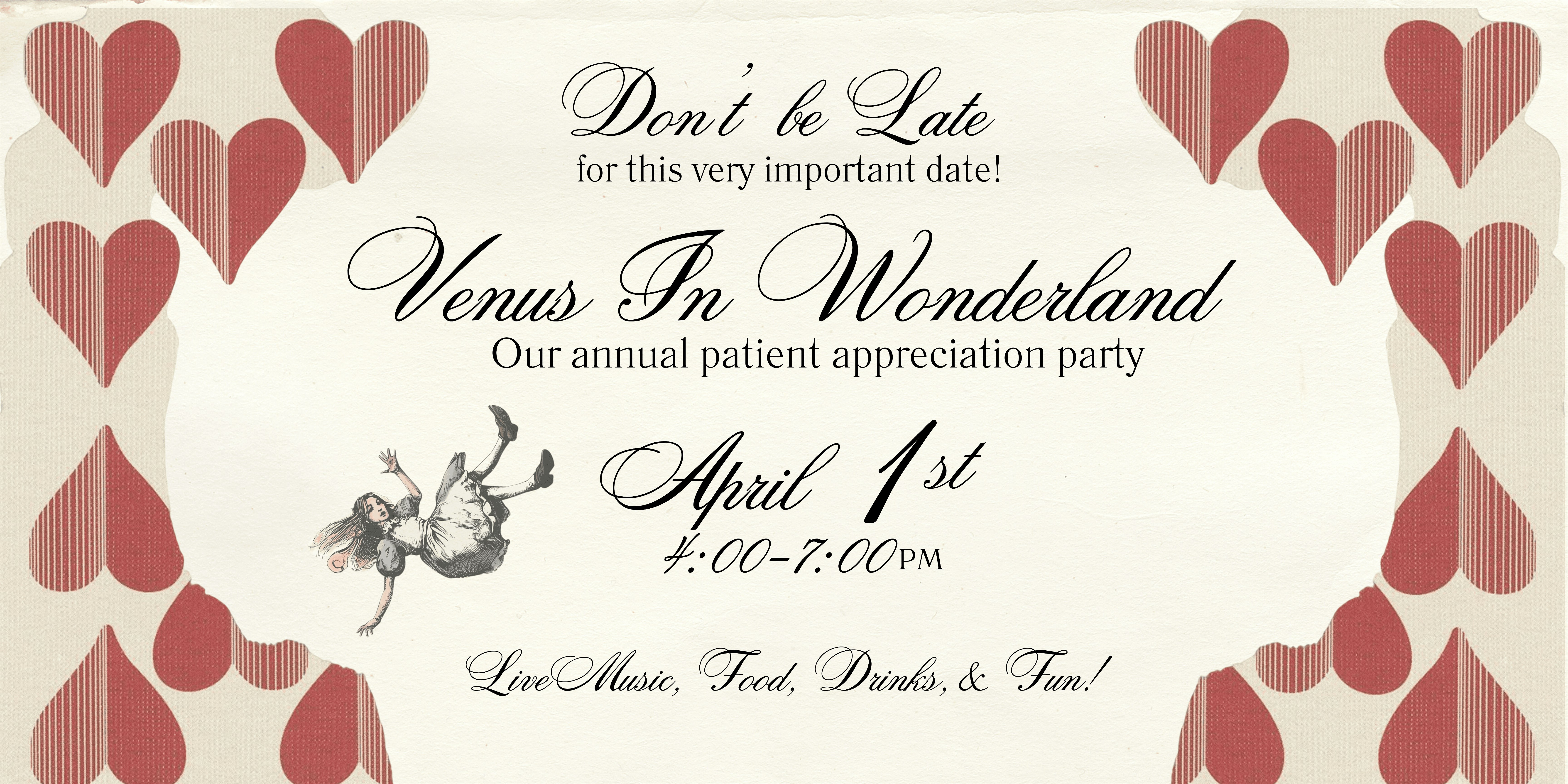 Venus In Wonderland! – Patient Appreciation Party at 4041 E Sunrise Dr – Tucson, AZ