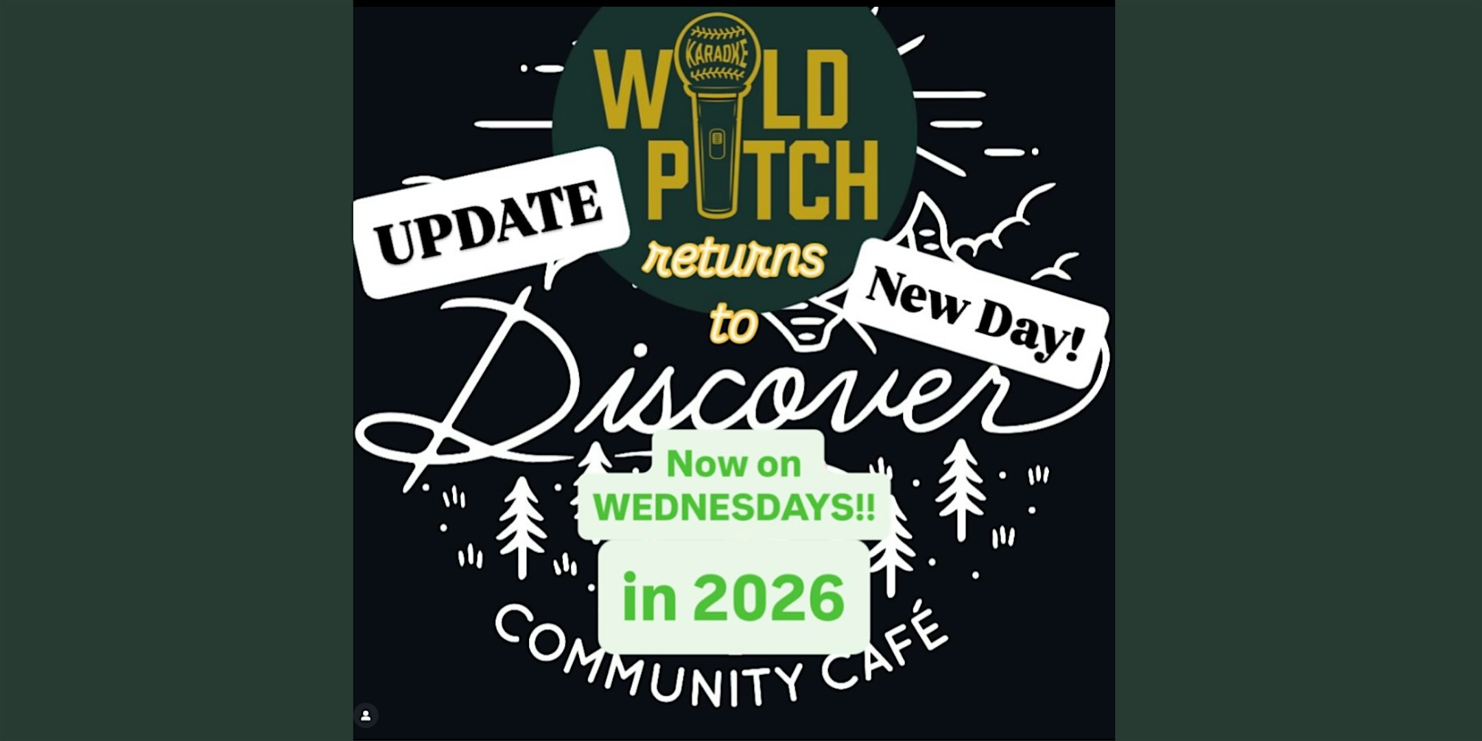 Wild Pitch Karaoke at Discover Community Cafe – Oakland, CA