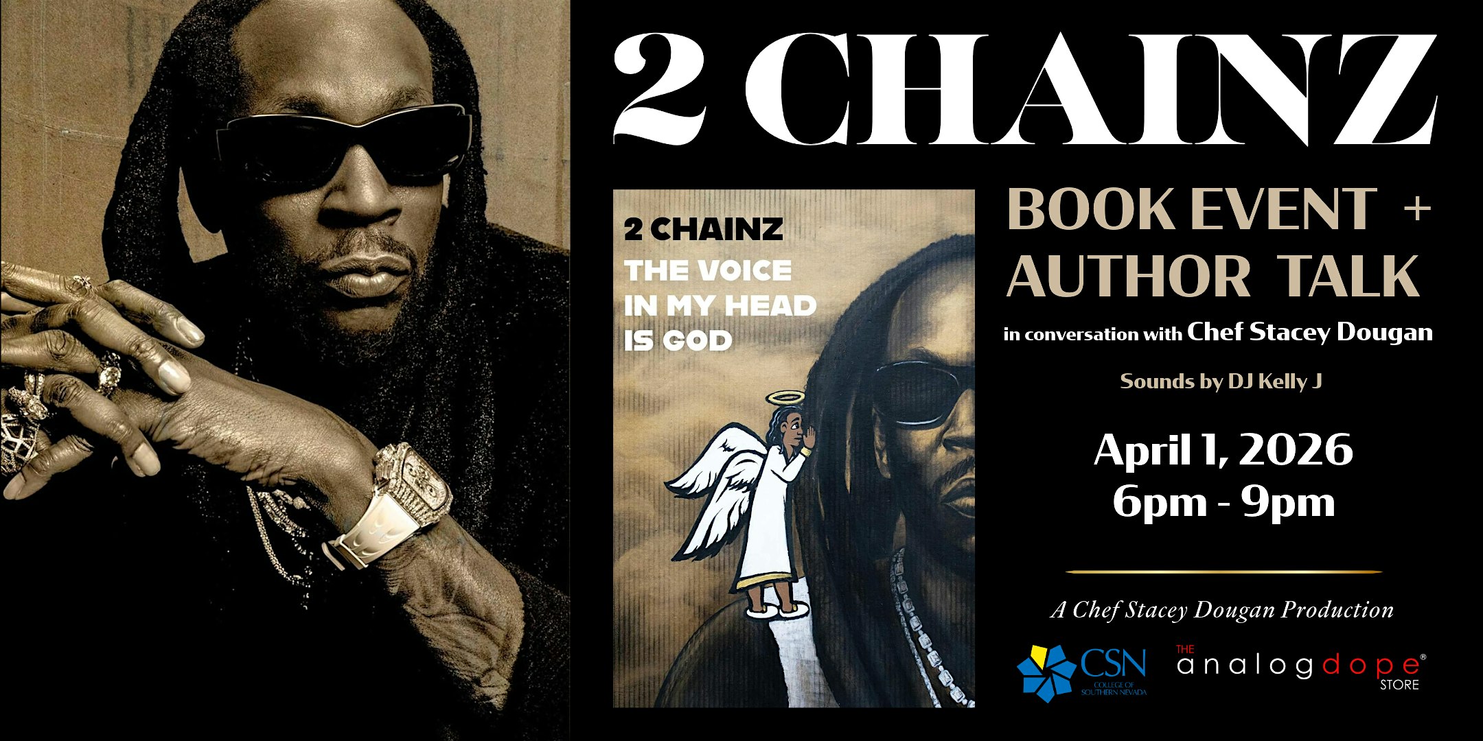 An Evening with 2 Chainz – Book Event & Author Talk at Nicholas J. Horn Theatre @ CSN – North Las Vegas, NV