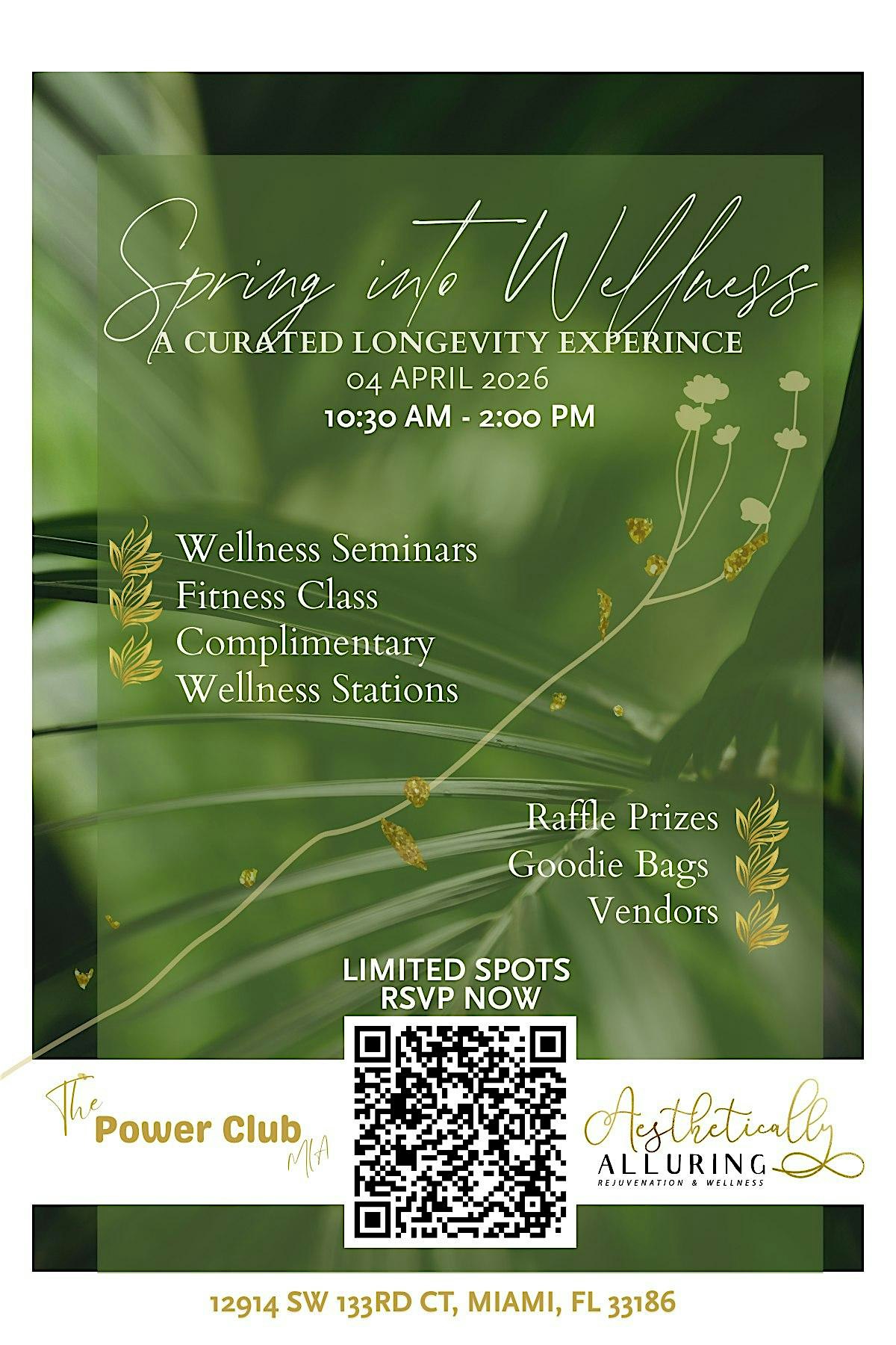 Spring Into Wellness: Recovery Longevity Skin Rejuvenation at 12914 SW 133rd Ct – Miami, FL