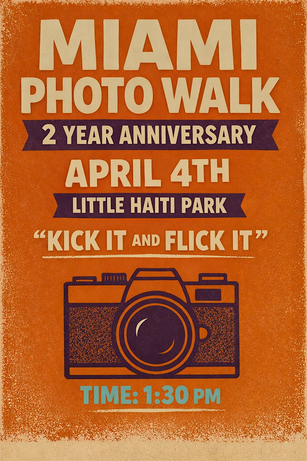 MIAMI PHOTO WALK – TWO YEAR ANNIVERSARY at Little Haiti Soccer Park – Miami, FL