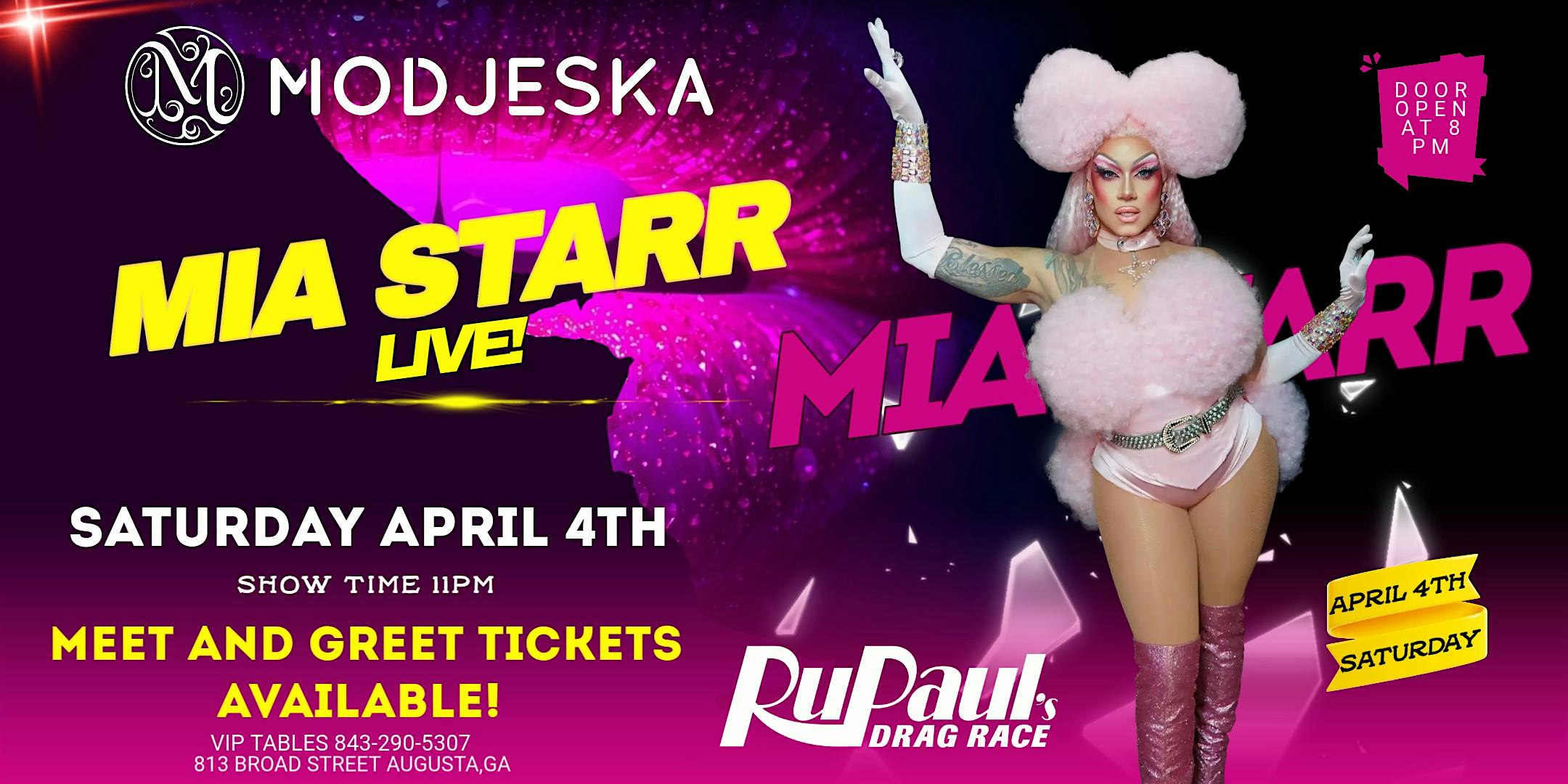 ? MIA STARR LIVE AT MODJESKA ? at Modjeska Augusta – Augusta, GA