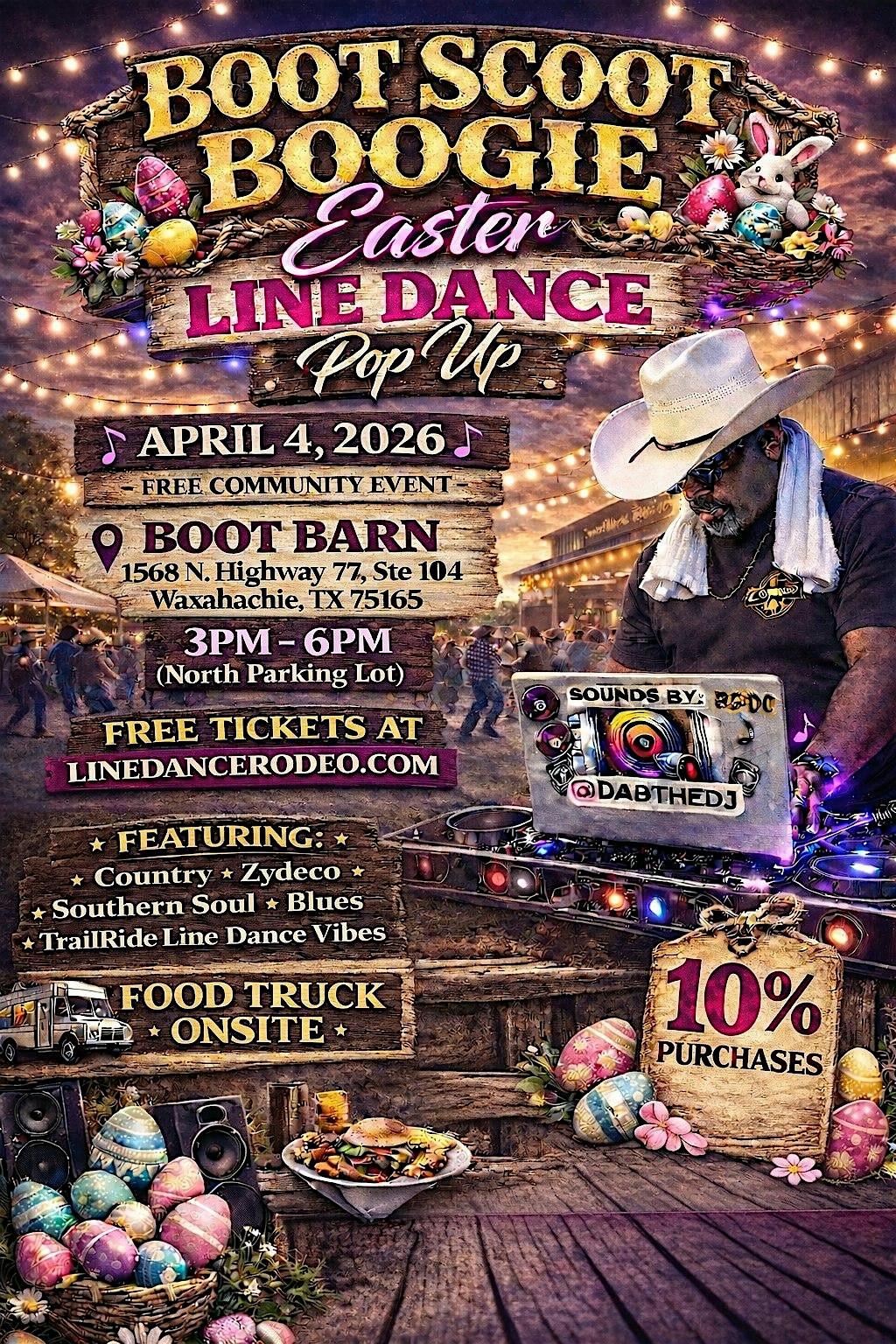 Boot Scoot Boogie Line Dance Pop Up (Boot Barn, Waxahachie) at Boot Barn – Waxahachie, TX