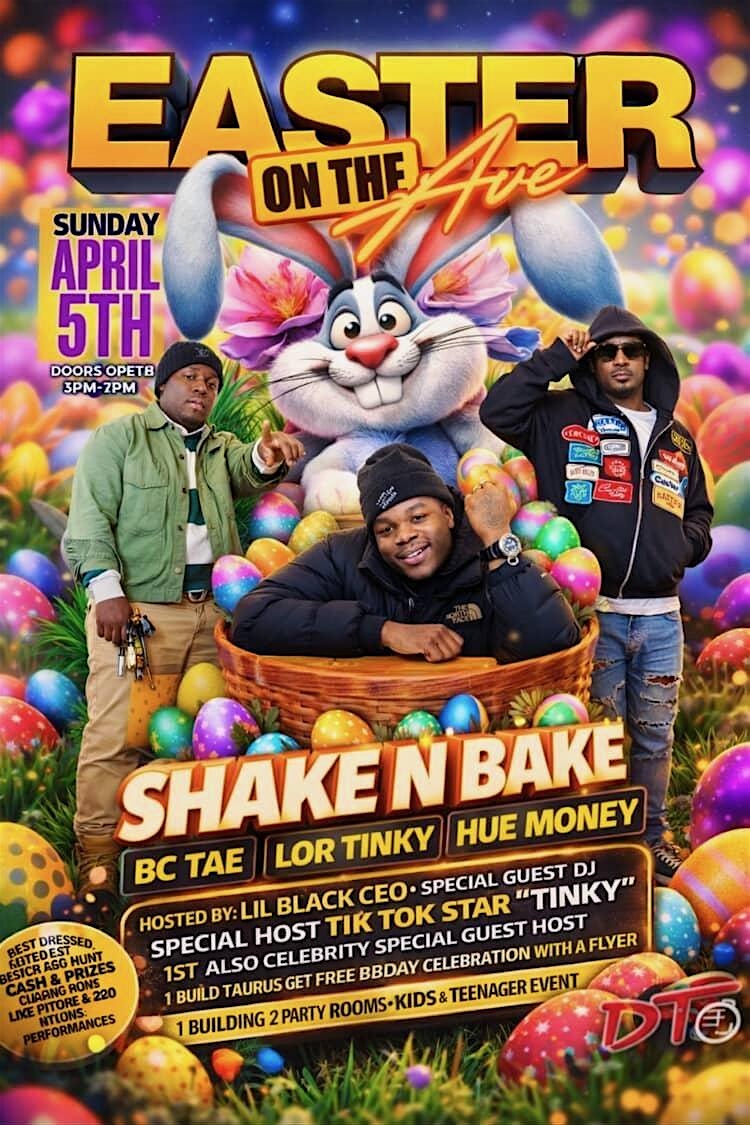 Easter On The Ave at Shake & Bake Family Fun Center – Baltimore, MD