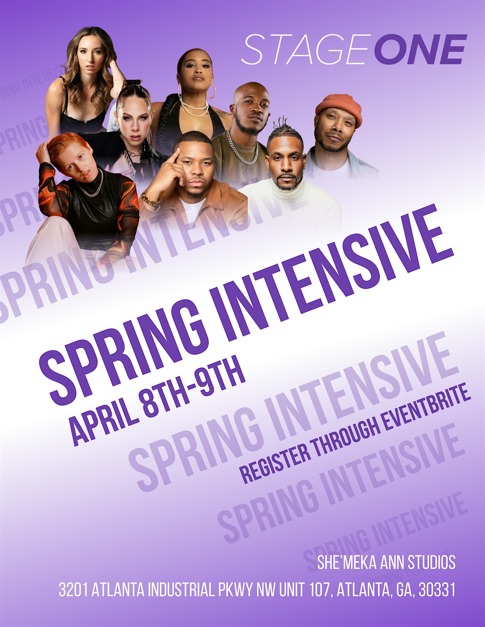 Stage One Spring Intensive at SheMeka Ann Studios – Suite C – Atlanta, GA
