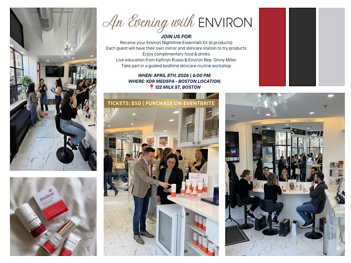 An Evening with Environ at KDR MedSpa + Wellness – Boston, MA