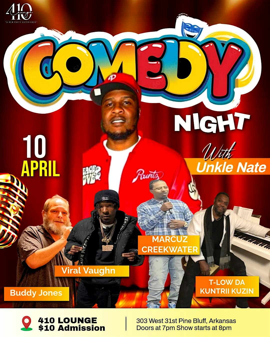 Comedy Show at 410 Lounge – Pine Bluff, AR
