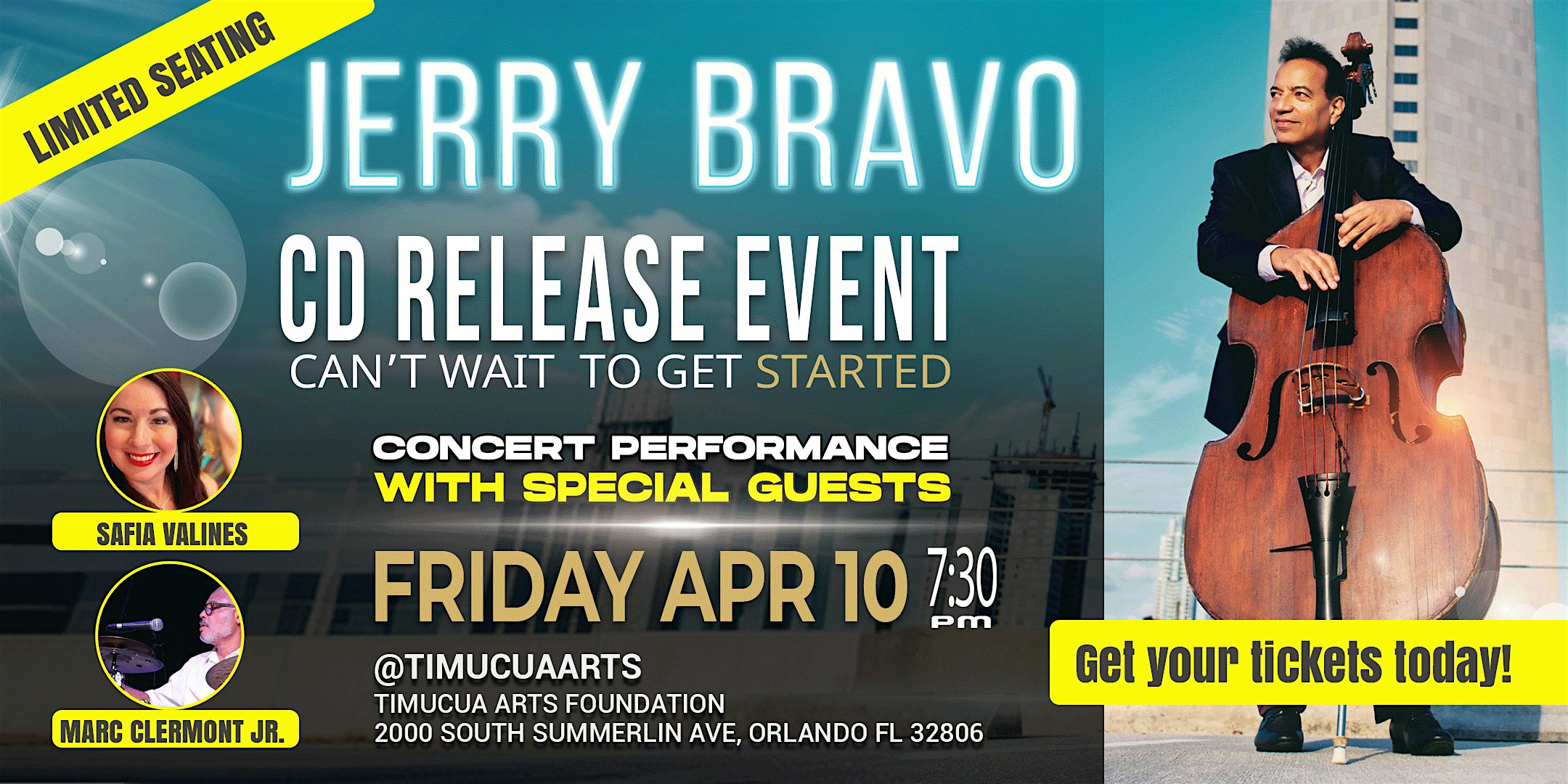 Jerry Bravo’s CD Release Event at Timucua Arts Foundation – Orlando, FL