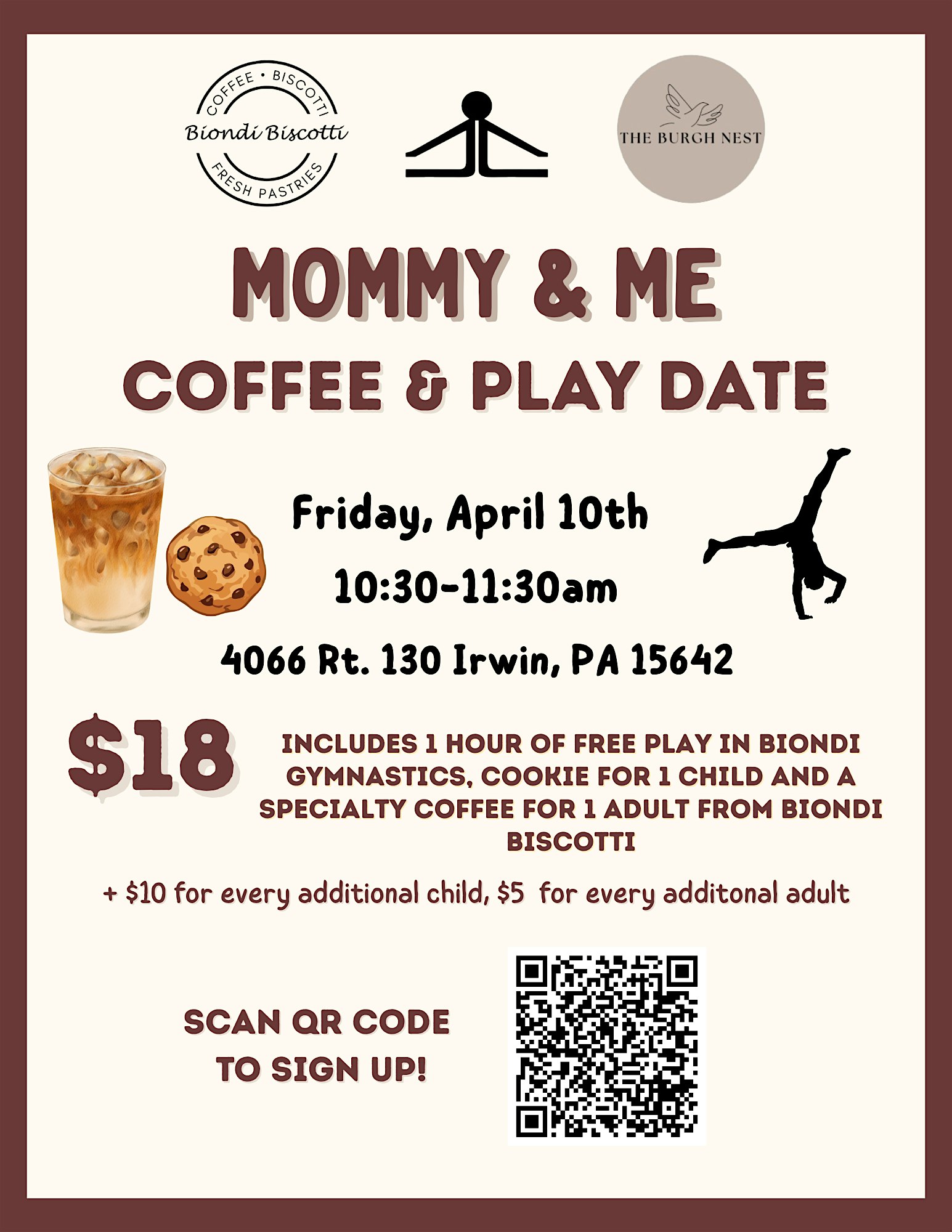 Mommy & Me Coffee & Play Date! at 4066 PA-130 – Irwin, PA