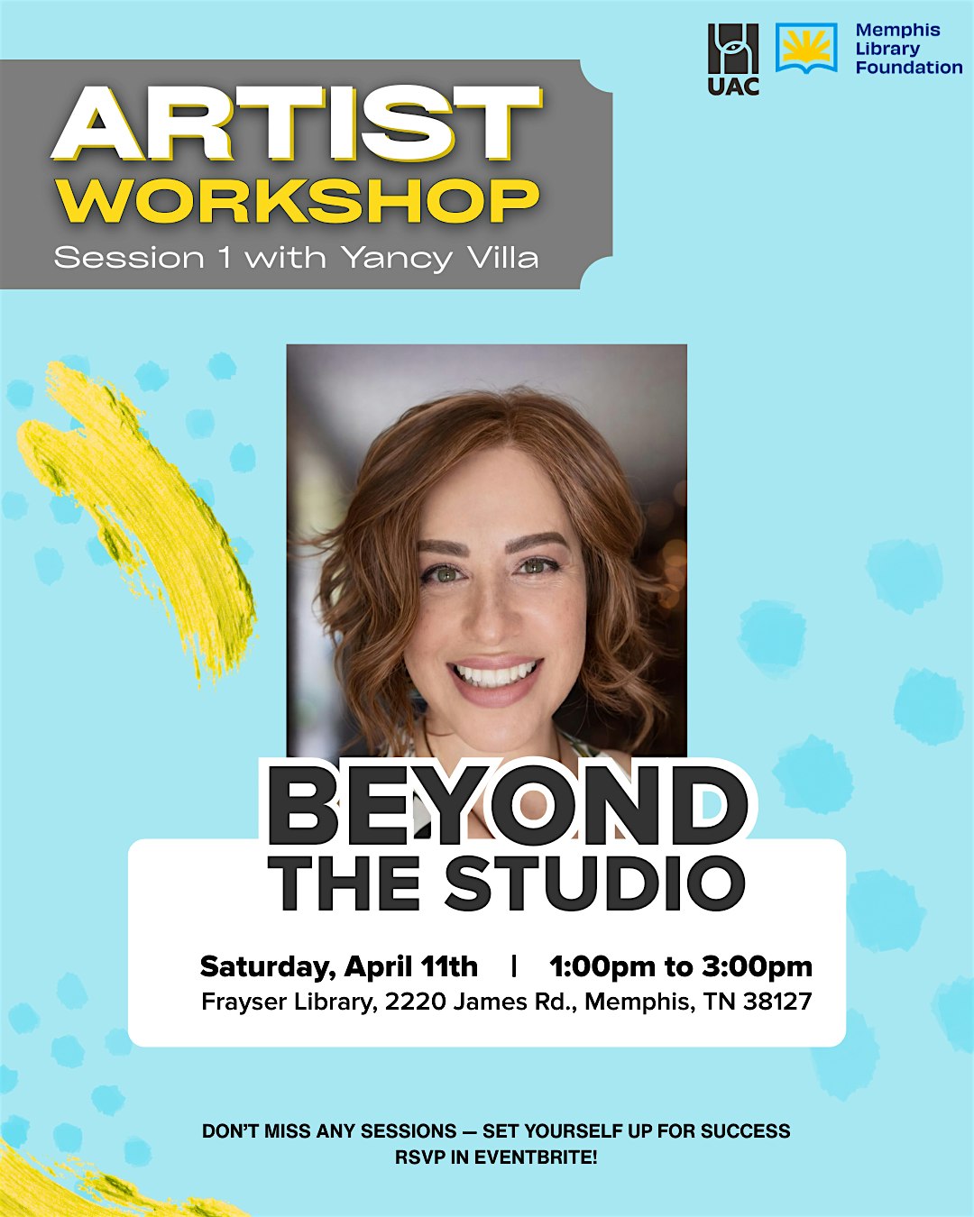 Artist Workshop Series | Beyond The Studio at Frayser Library – Memphis Public Libraries – Memphis, TN