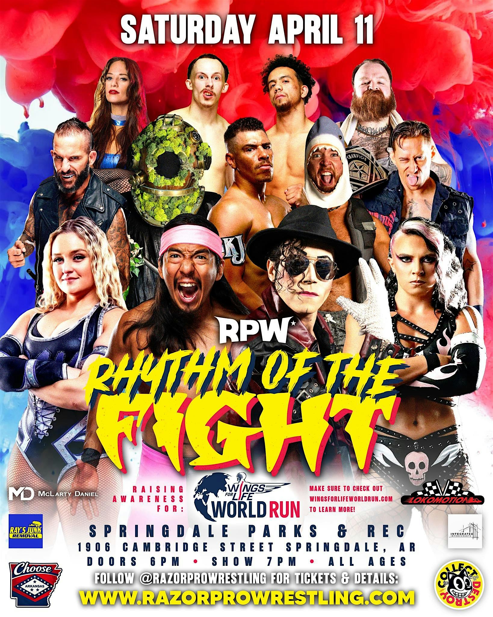 RPW: RHYTHM OF THE FIGHT at Springdale Parks & Recreation – Springdale, AR