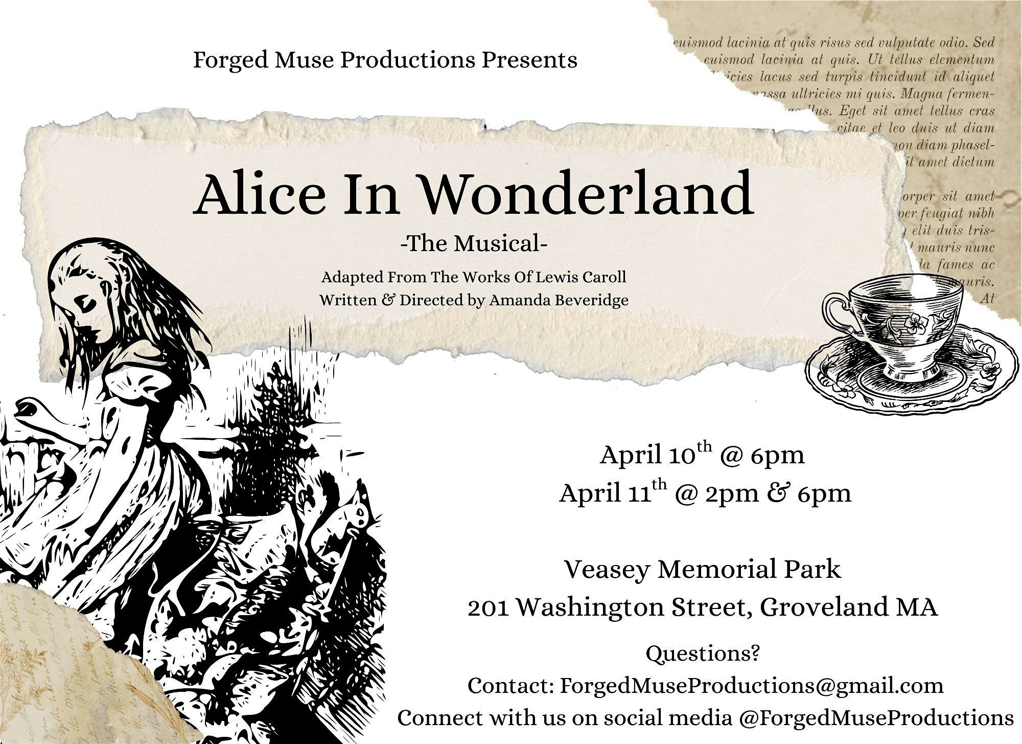 Alice In Wonderland at Veasey Memorial Park – Groveland, MA