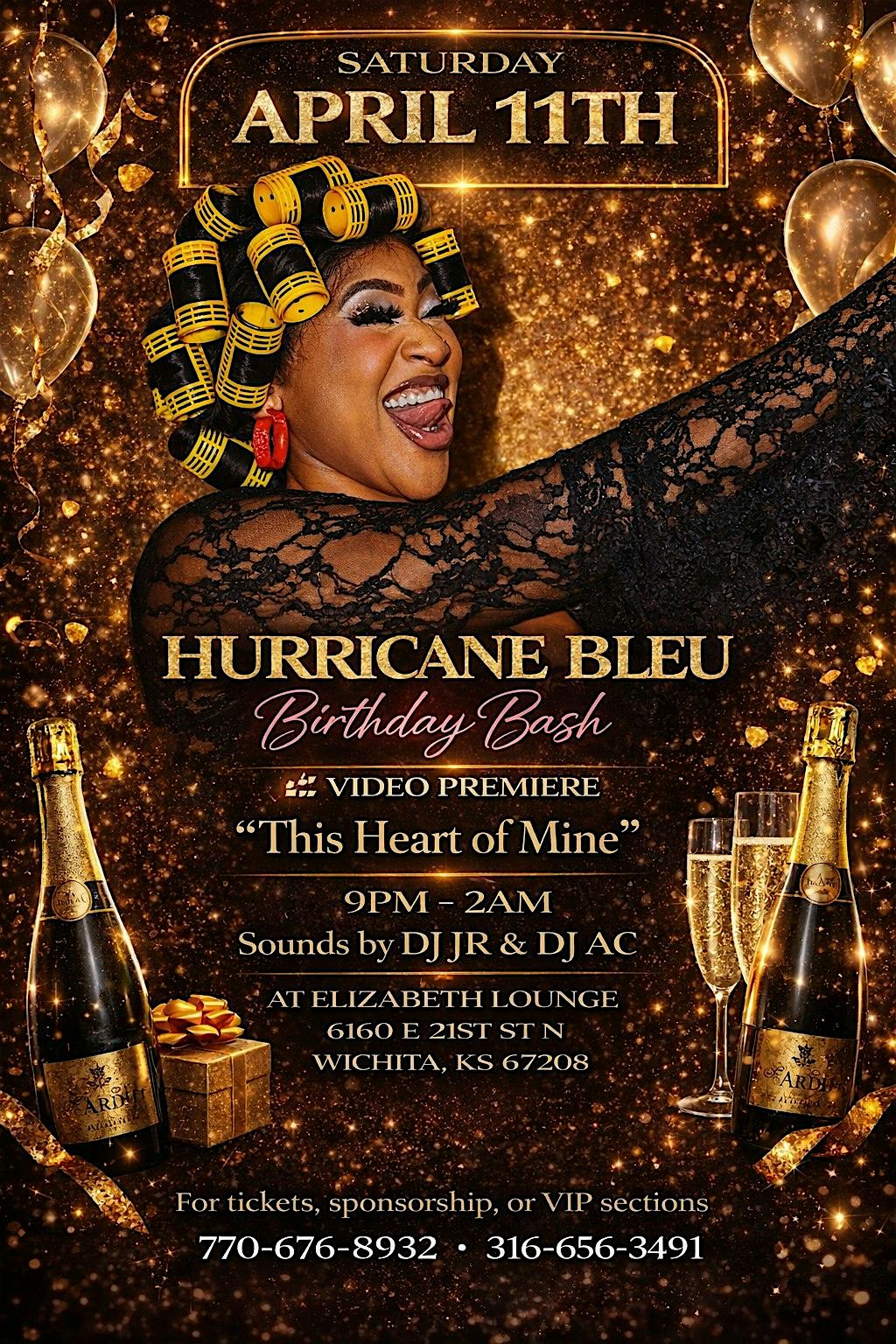 Vip Tickets and Vip Sections Hurricane Bleu Birthday Bash at 6160 E 21st St N – Wichita, KS