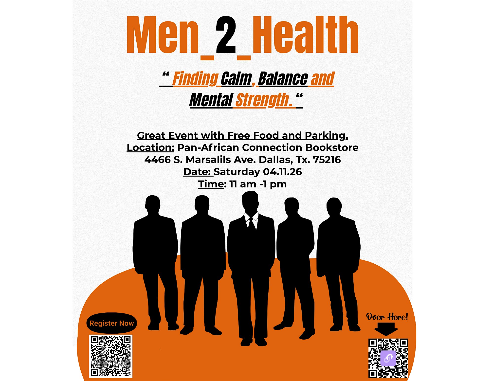 Men-2-Health at Pan-African Connection Bookstore Art Gallery and Resource Center – Dallas, TX