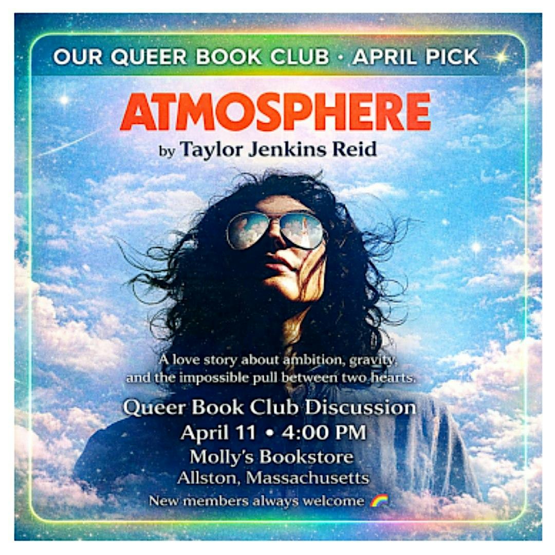 Queer Book Club -April at Molly’s Bookstore Allston – Boston, MA