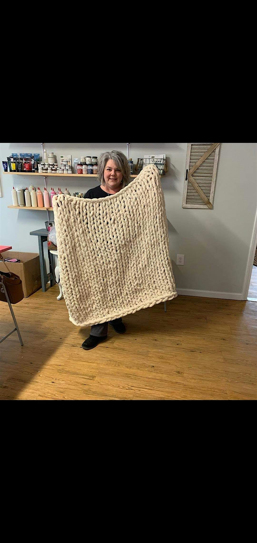 Chunky Blanket Workshop – Wallingford Marketplace at Wallingford Marketplace at Words on Wood – Wallingford, CT