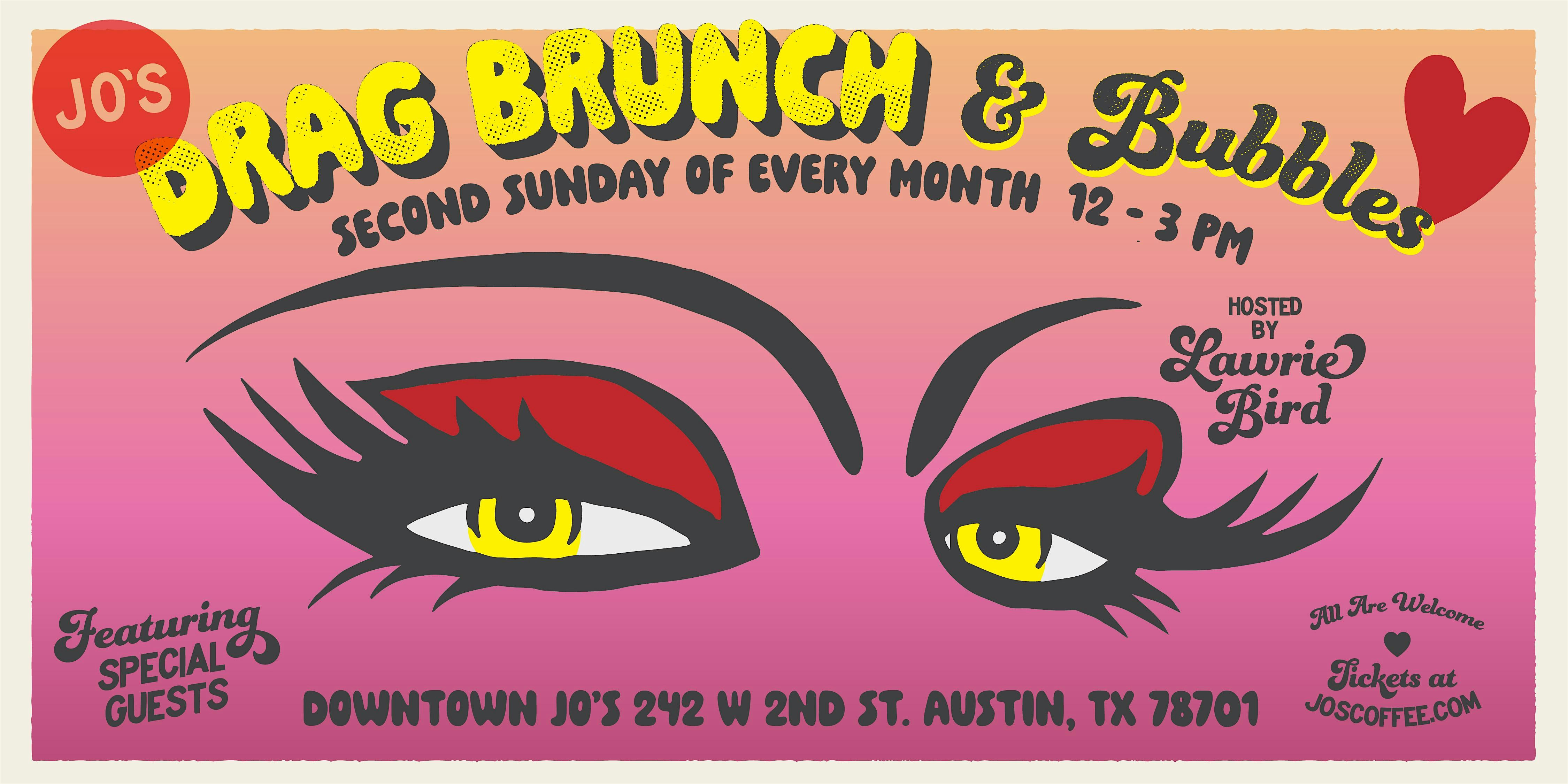 Drag Brunch & Bubbles (Downtown Jo’s) at Jo’s Coffee – Austin, TX
