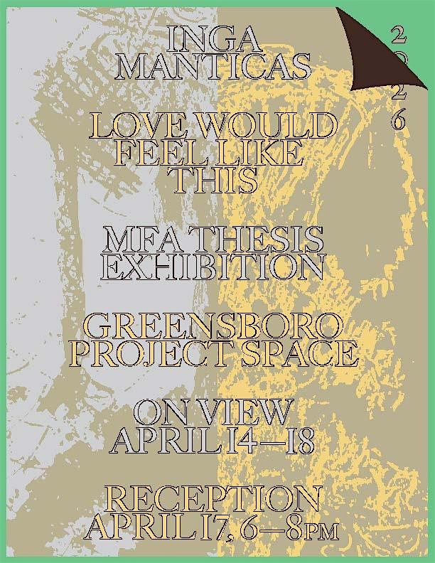 Love would feel like this at Greensboro Project Space – Greensboro, NC