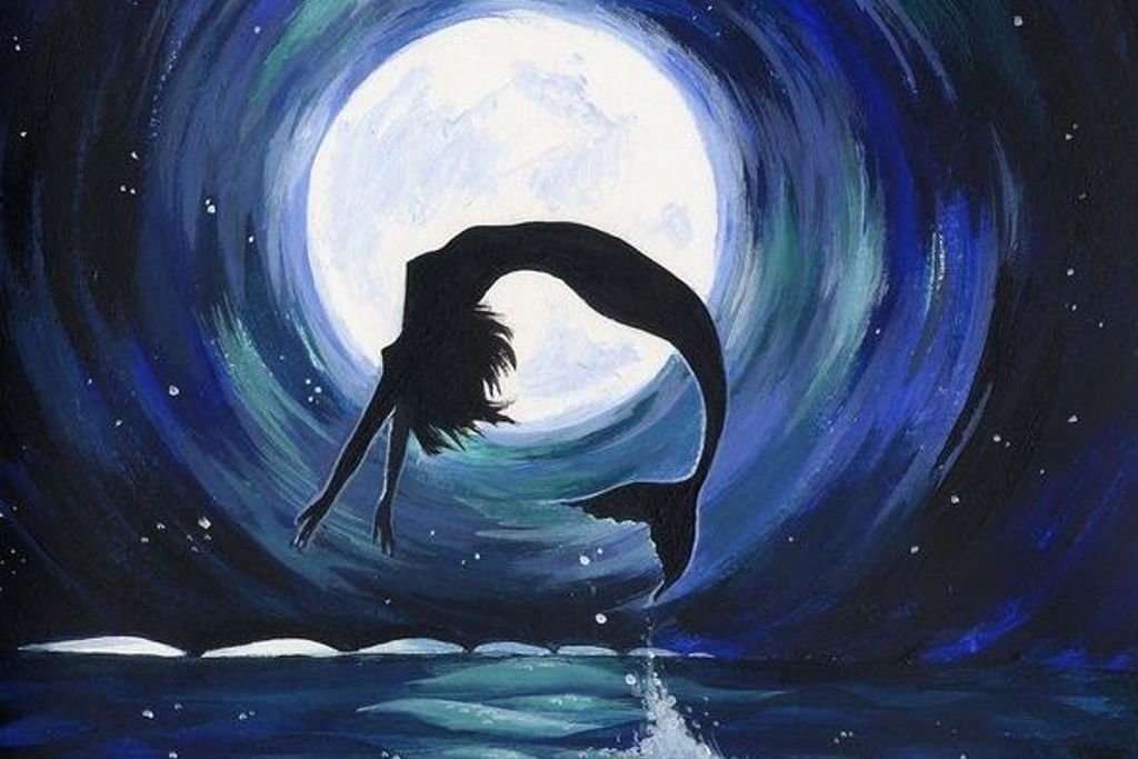 Moon Mermaid Paint Night at – Wichita, KS