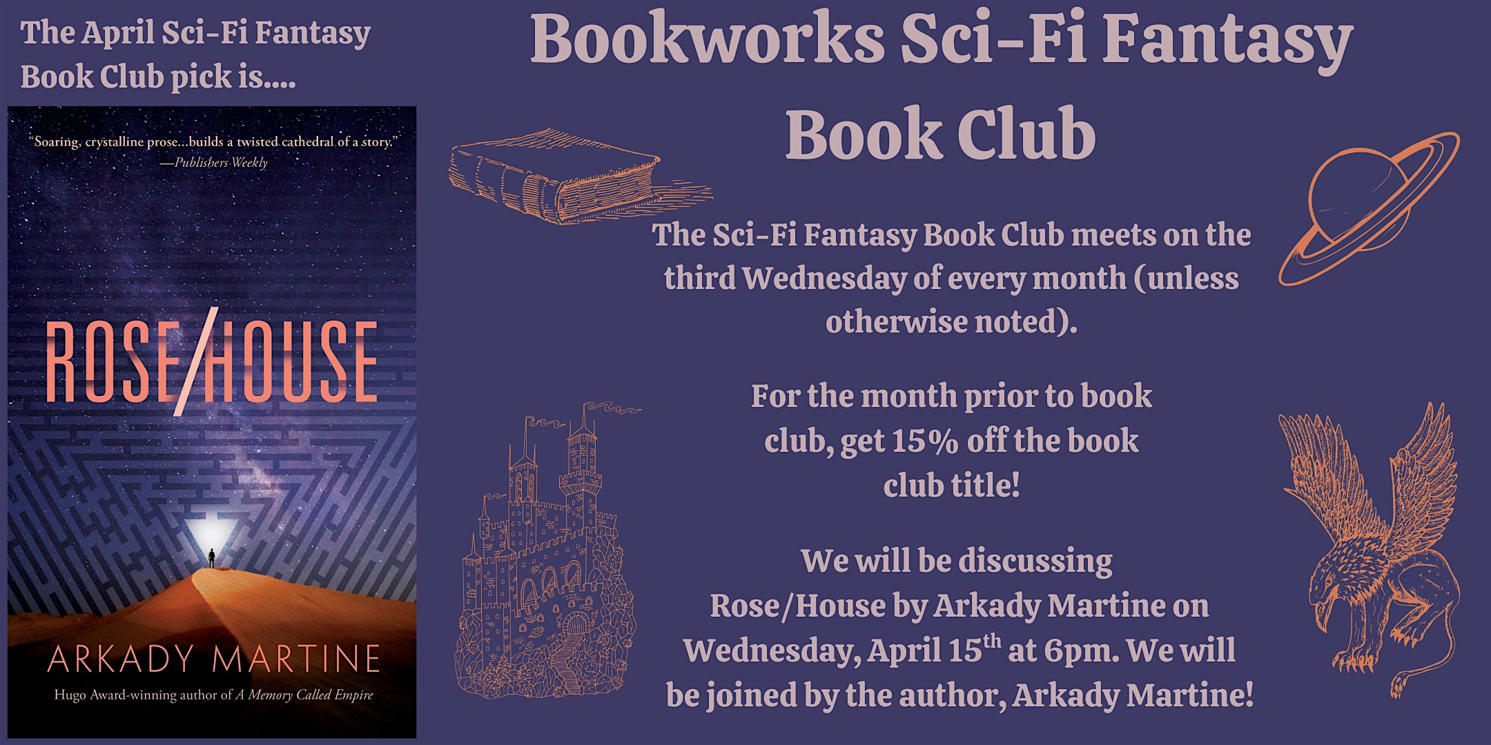 April Sci-Fi Fantasy Book Club at Bookworks – Albuquerque, NM