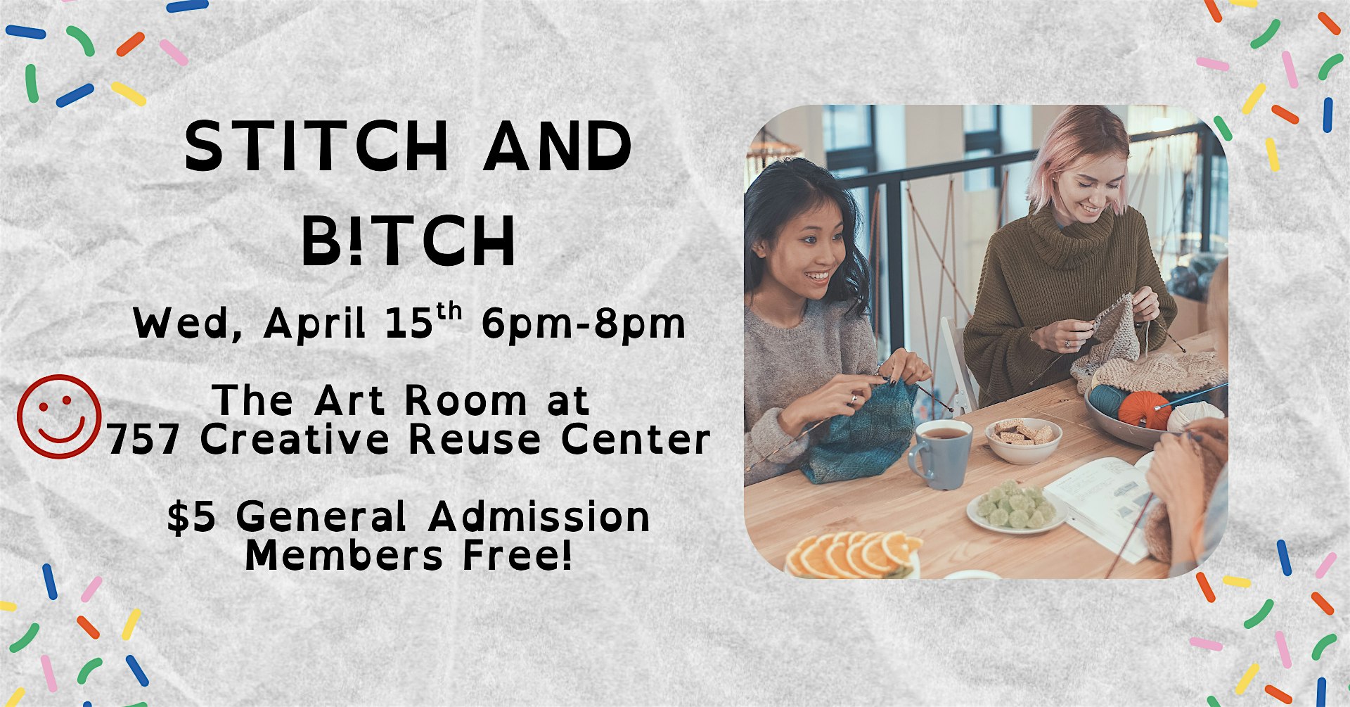 Stitch and Bitch with Amy at 757 Creative ReUse Center – Norfolk, VA
