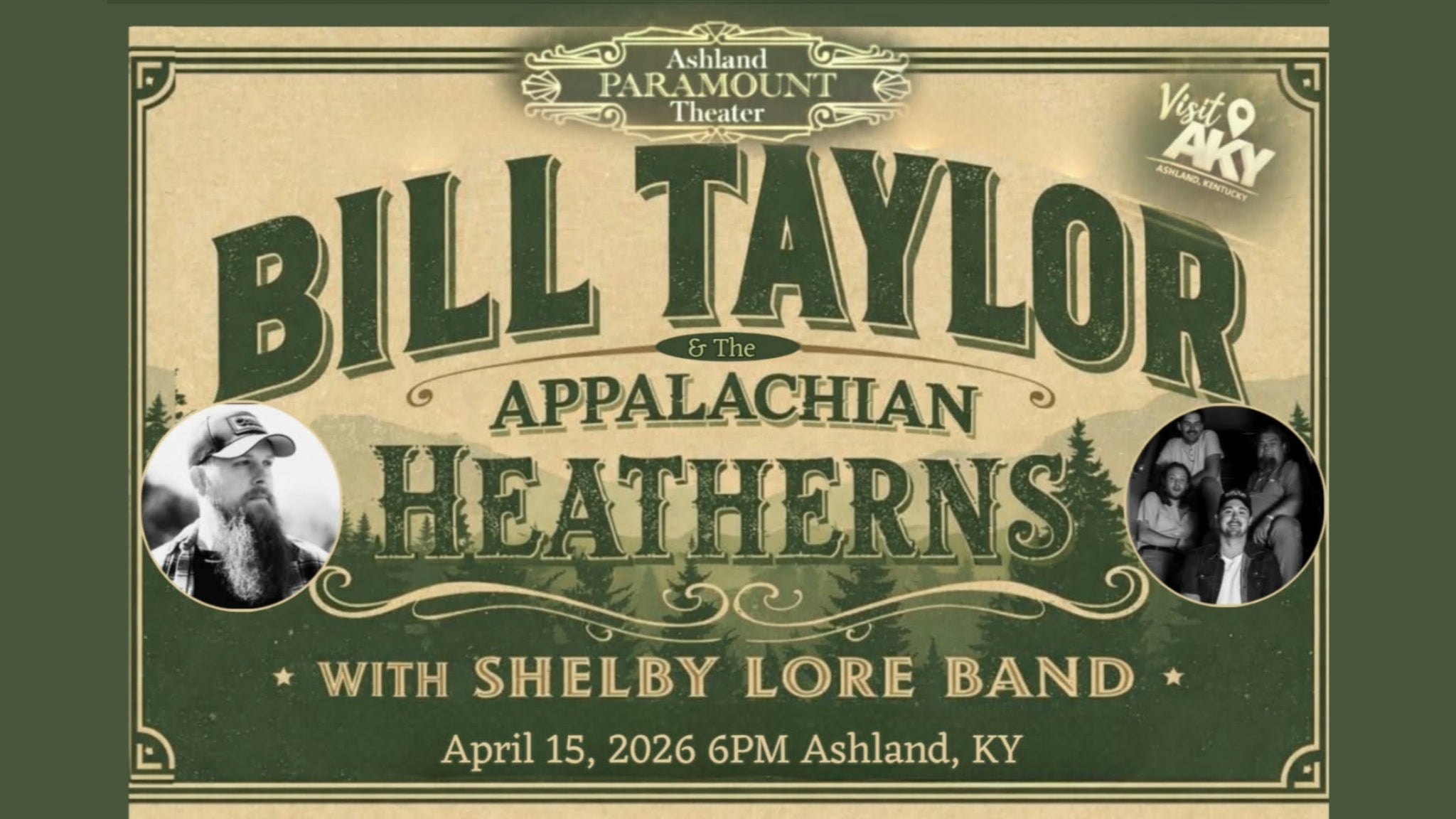 Bill Taylor & the Appalachian Heatherns with Shelby Lore Band at Paramount Theater Ashland – Ashland, KY