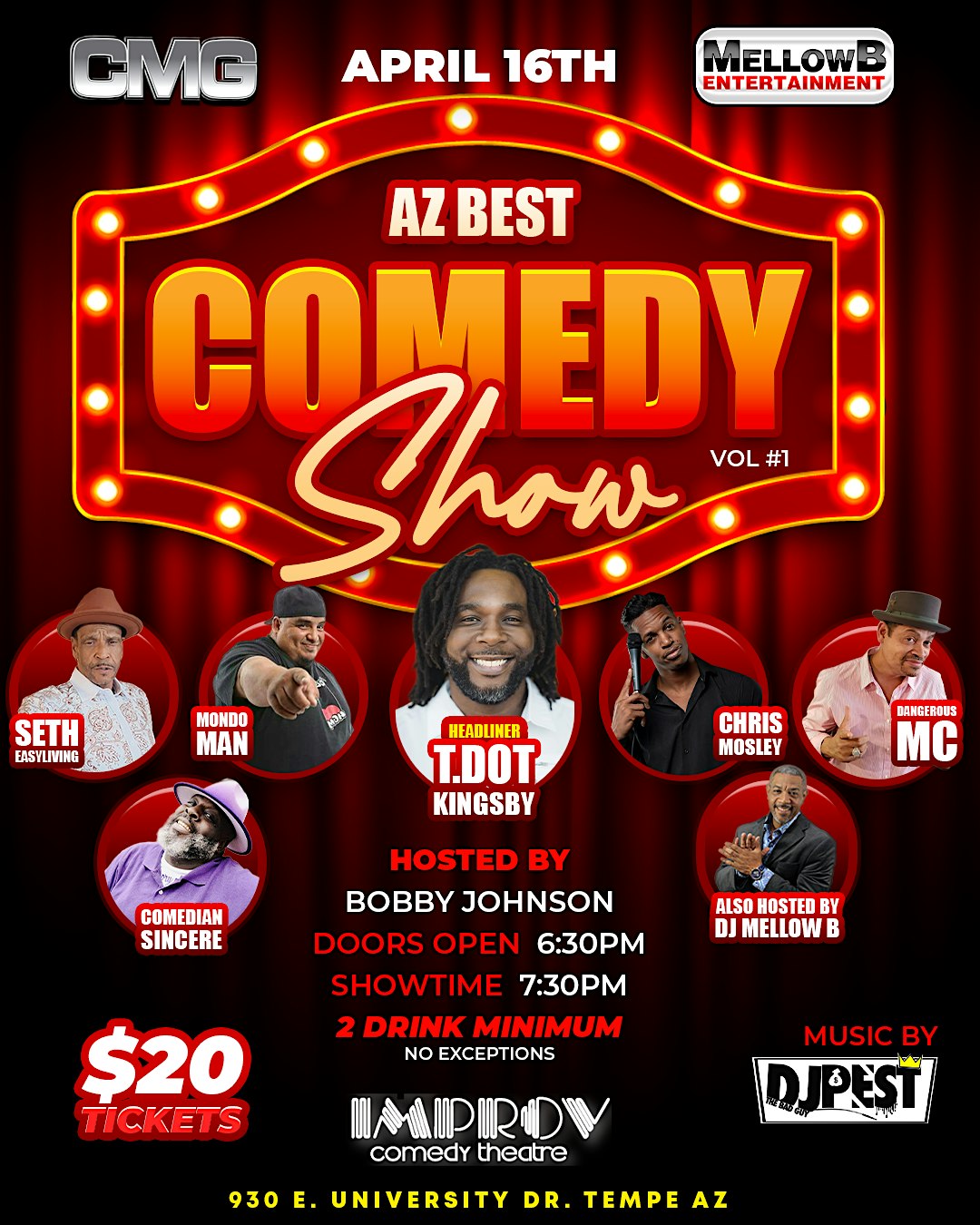 Az Best Comedy Show at Tempe Improv – Tempe, AZ
